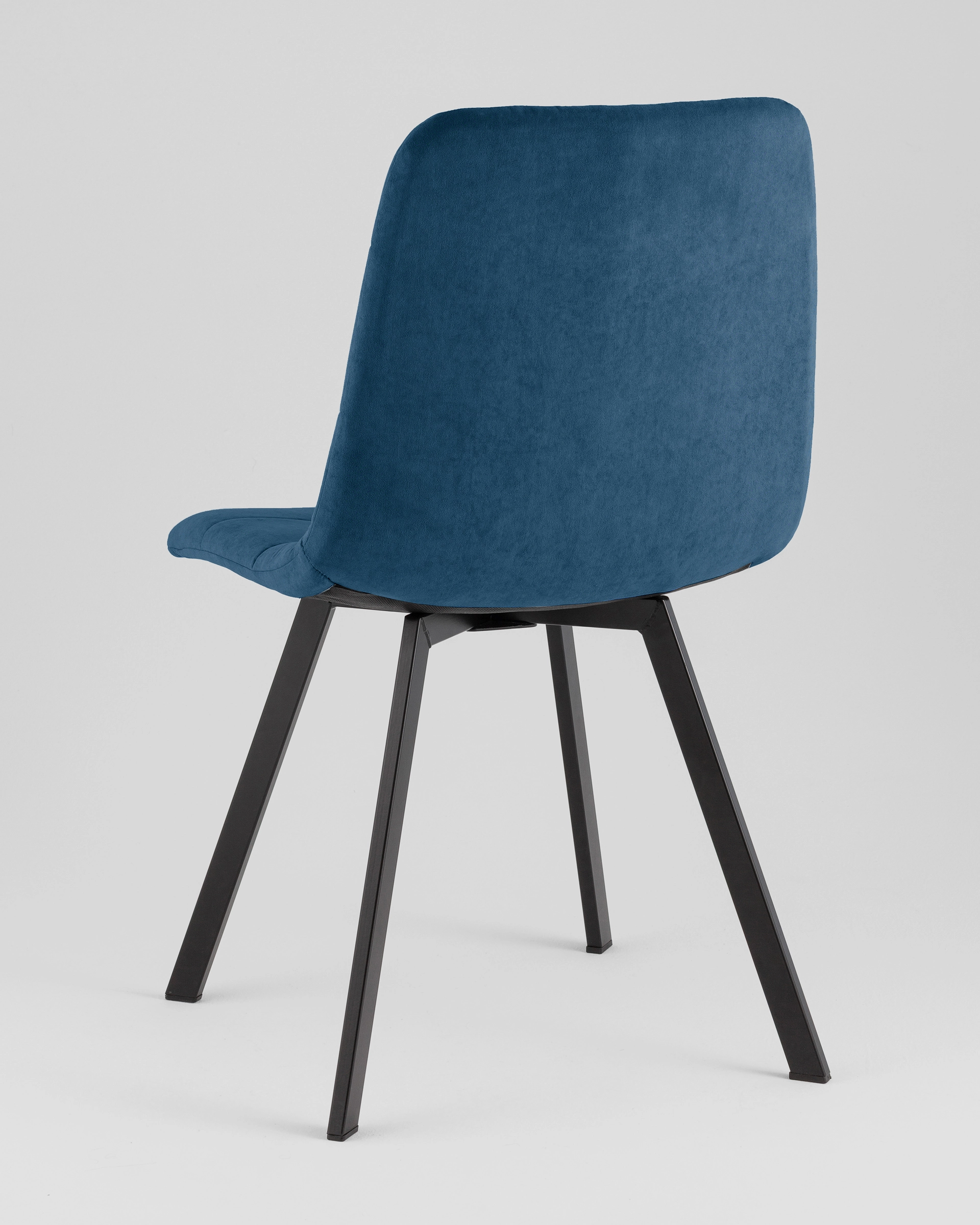 Стул Одди Original Square велюр синий (набор 4 шт)