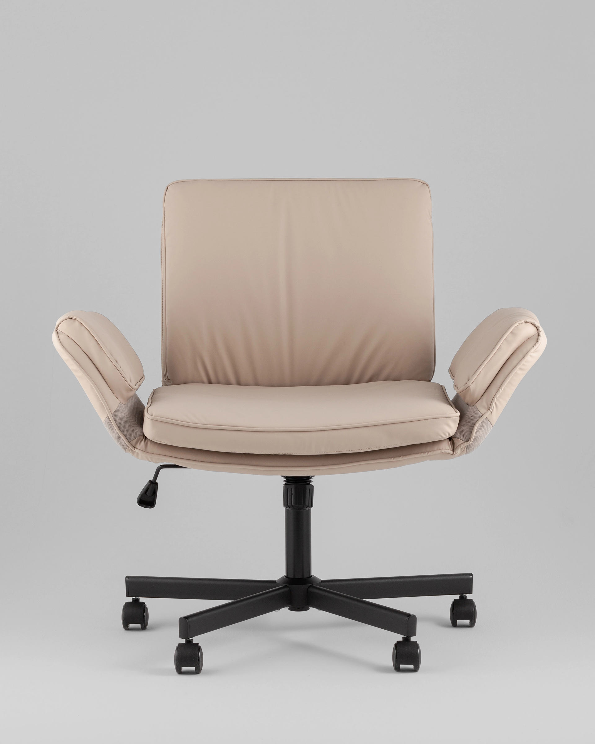 Кресло офисное TopChairs Foldo с откидными подлокотниками бежевое