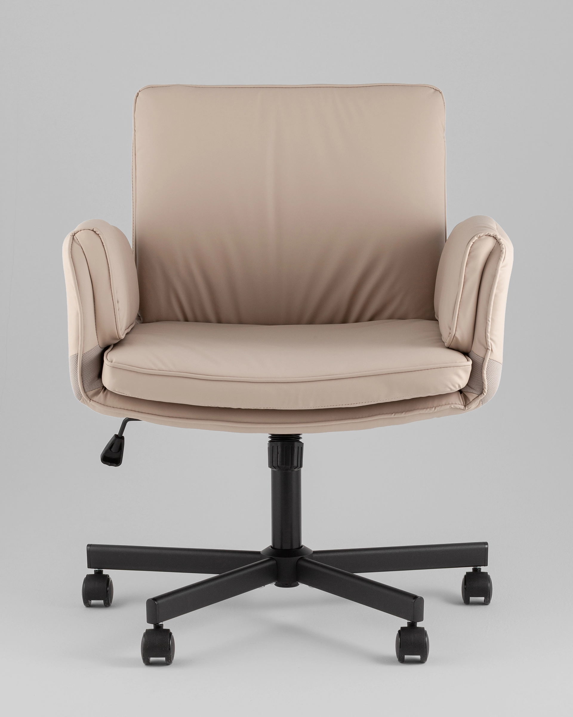 Кресло офисное TopChairs Foldo с откидными подлокотниками бежевое
