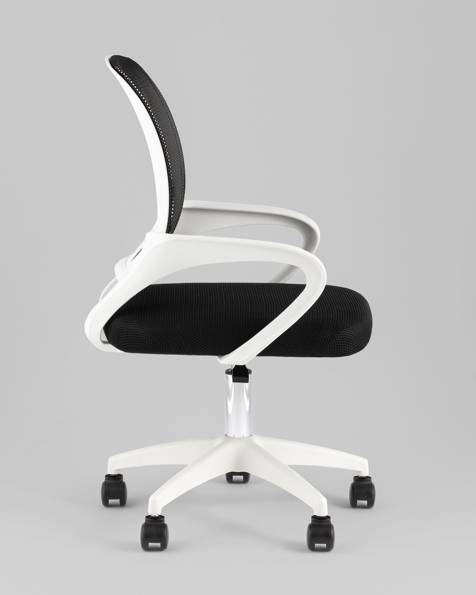 Кресло офисное TopChairs Simple SN черный пластик белый