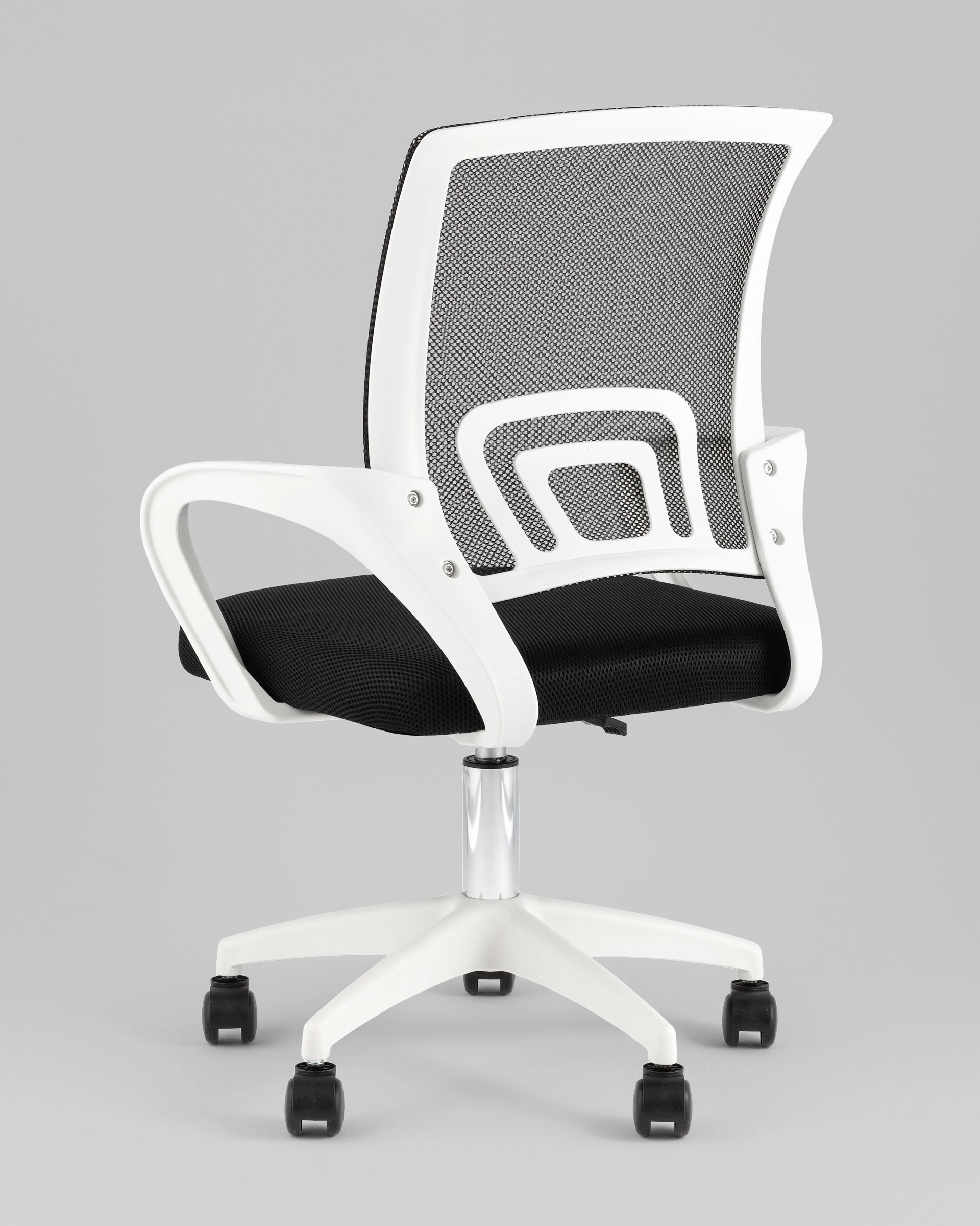 Кресло офисное TopChairs Simple SN черный пластик белый