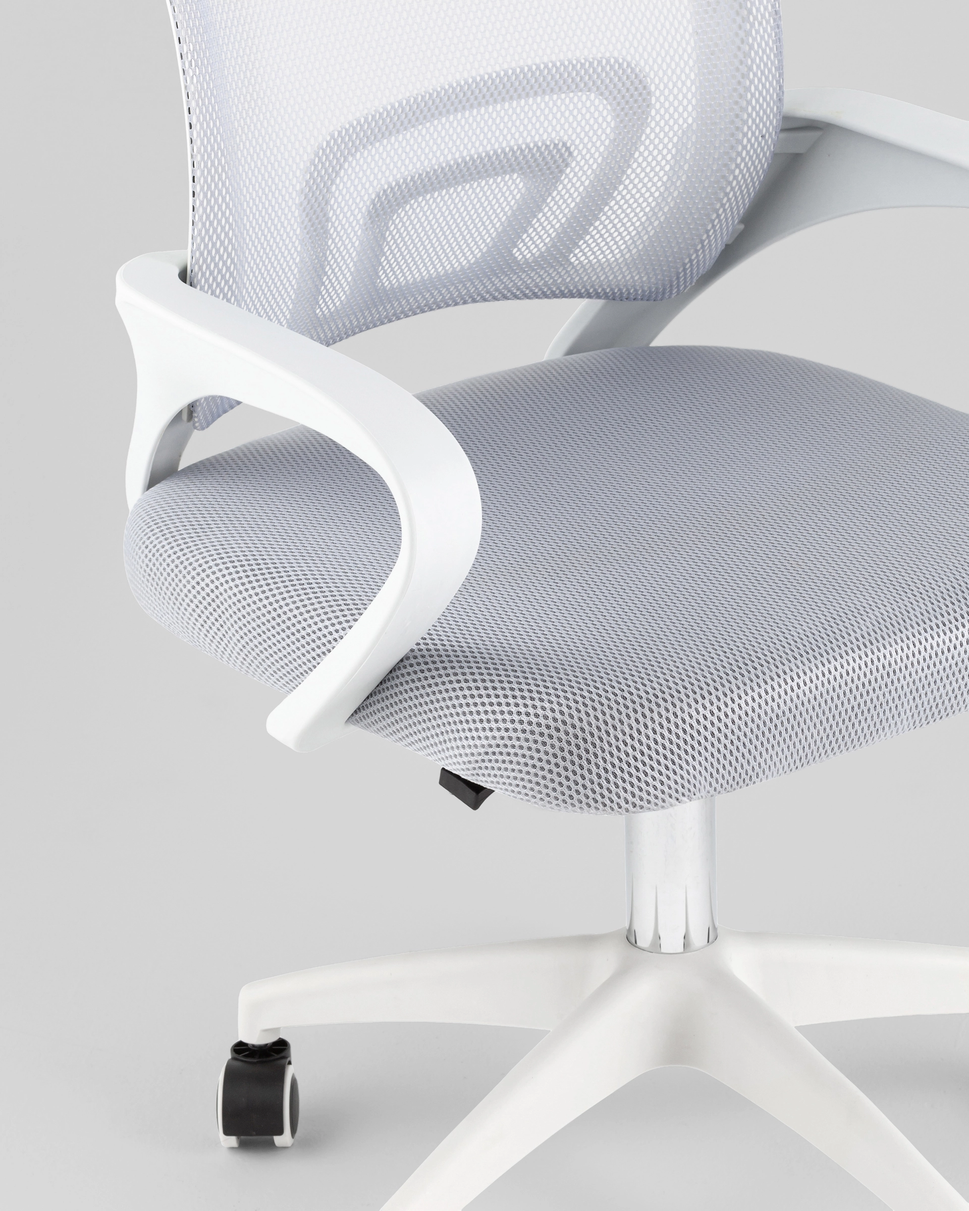 Кресло офисное TopChairs Simple SN серый пластик белый