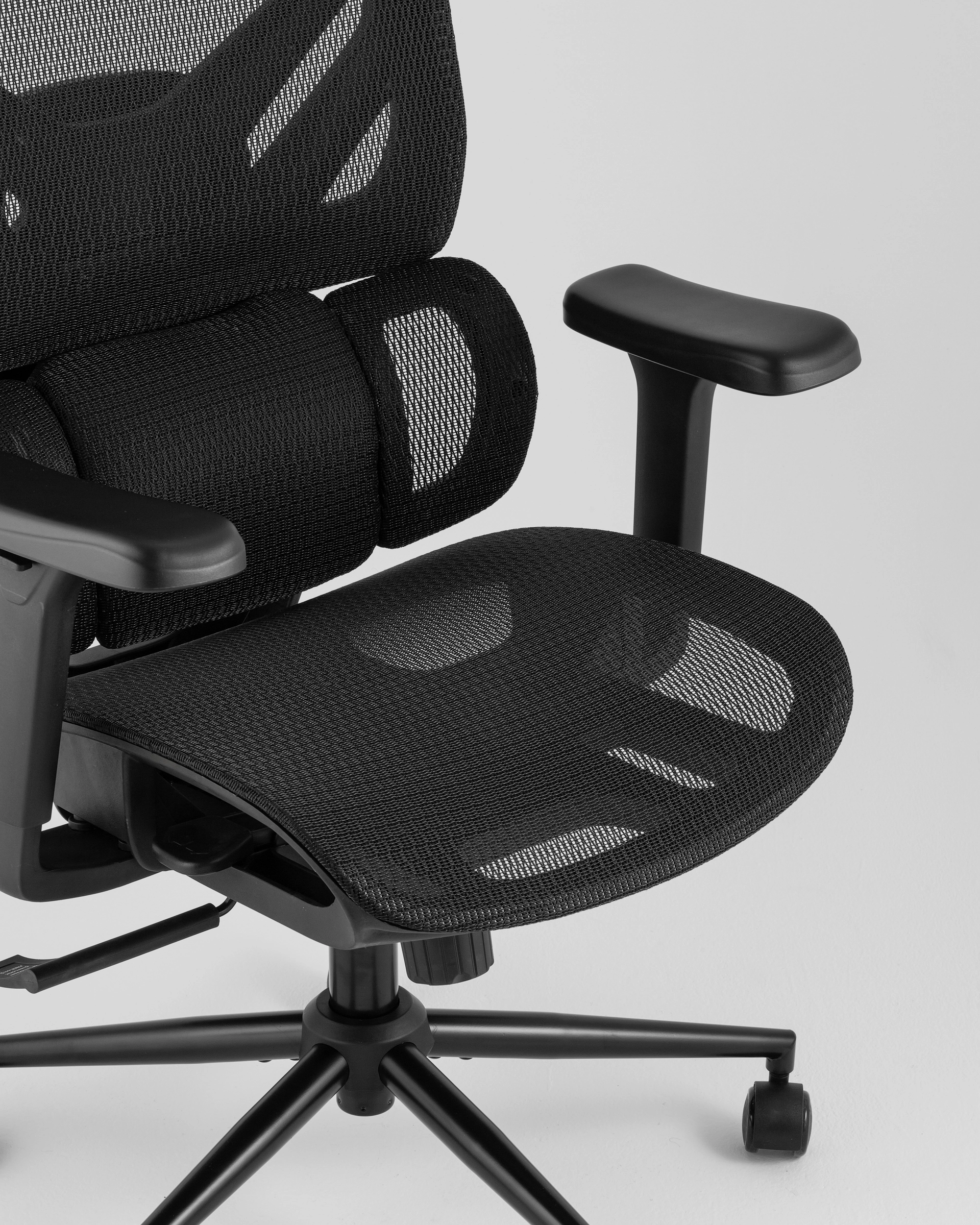 Кресло офисное TopChairs Structo черная сетка
