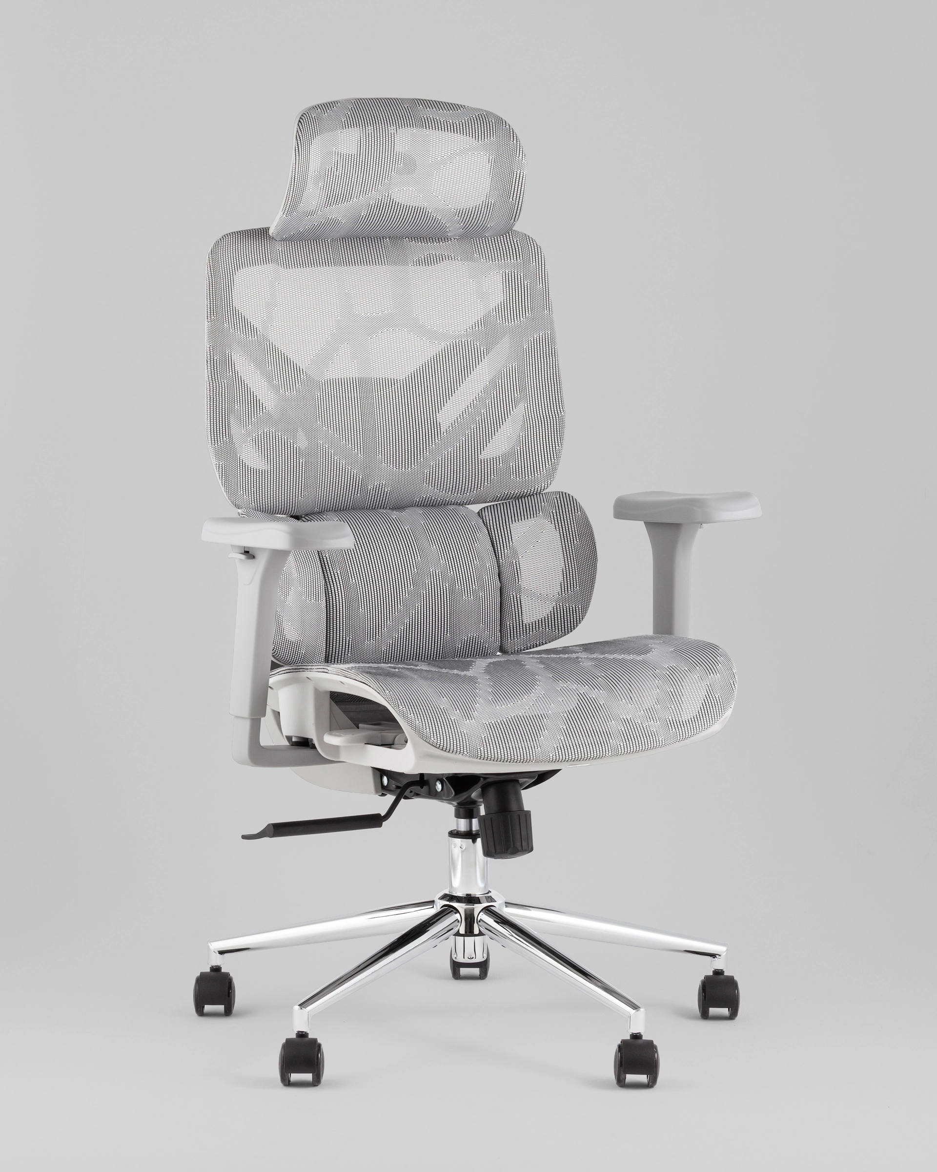 Кресло офисное TopChairs Structo серая сетка