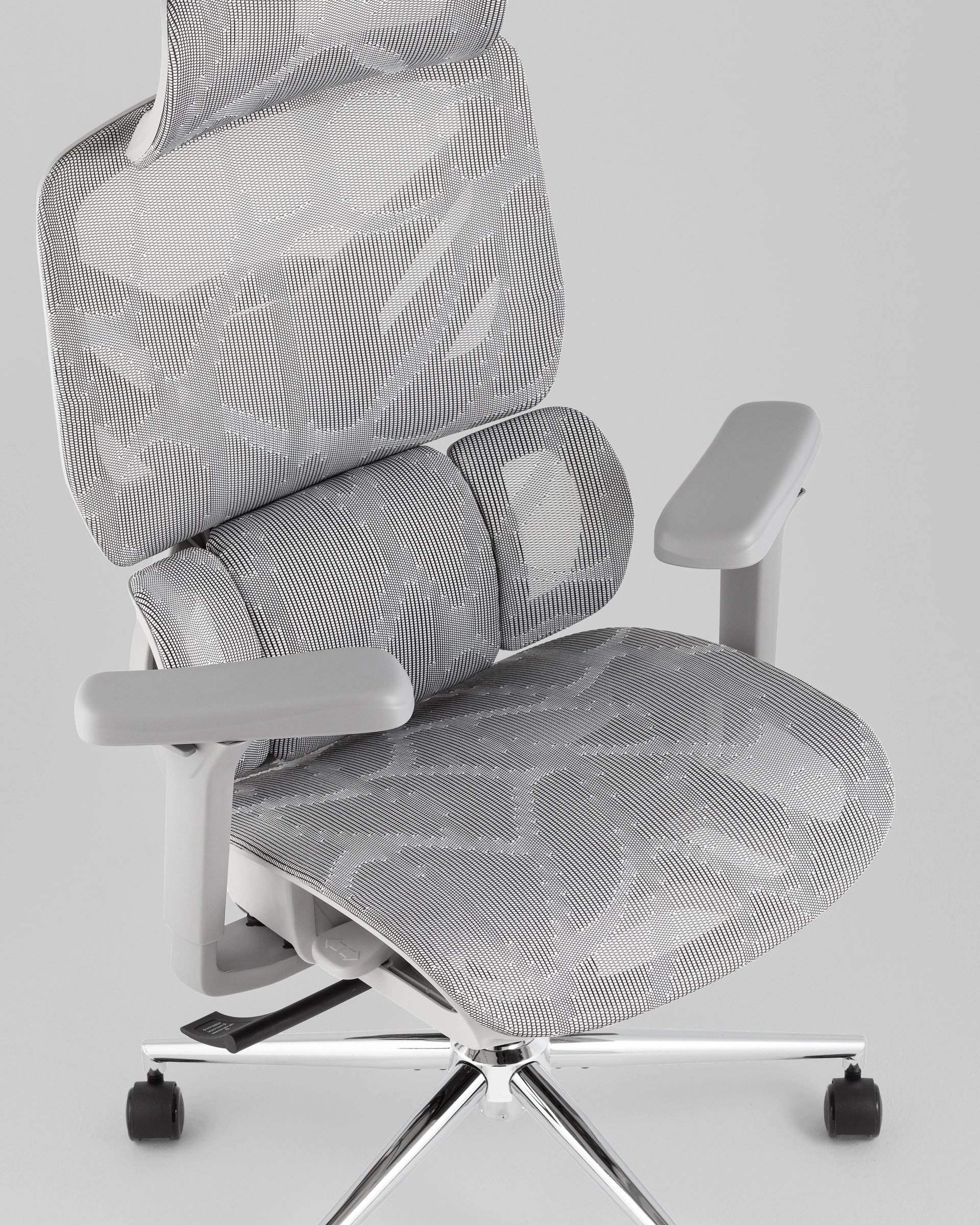 Кресло офисное TopChairs Structo серая сетка