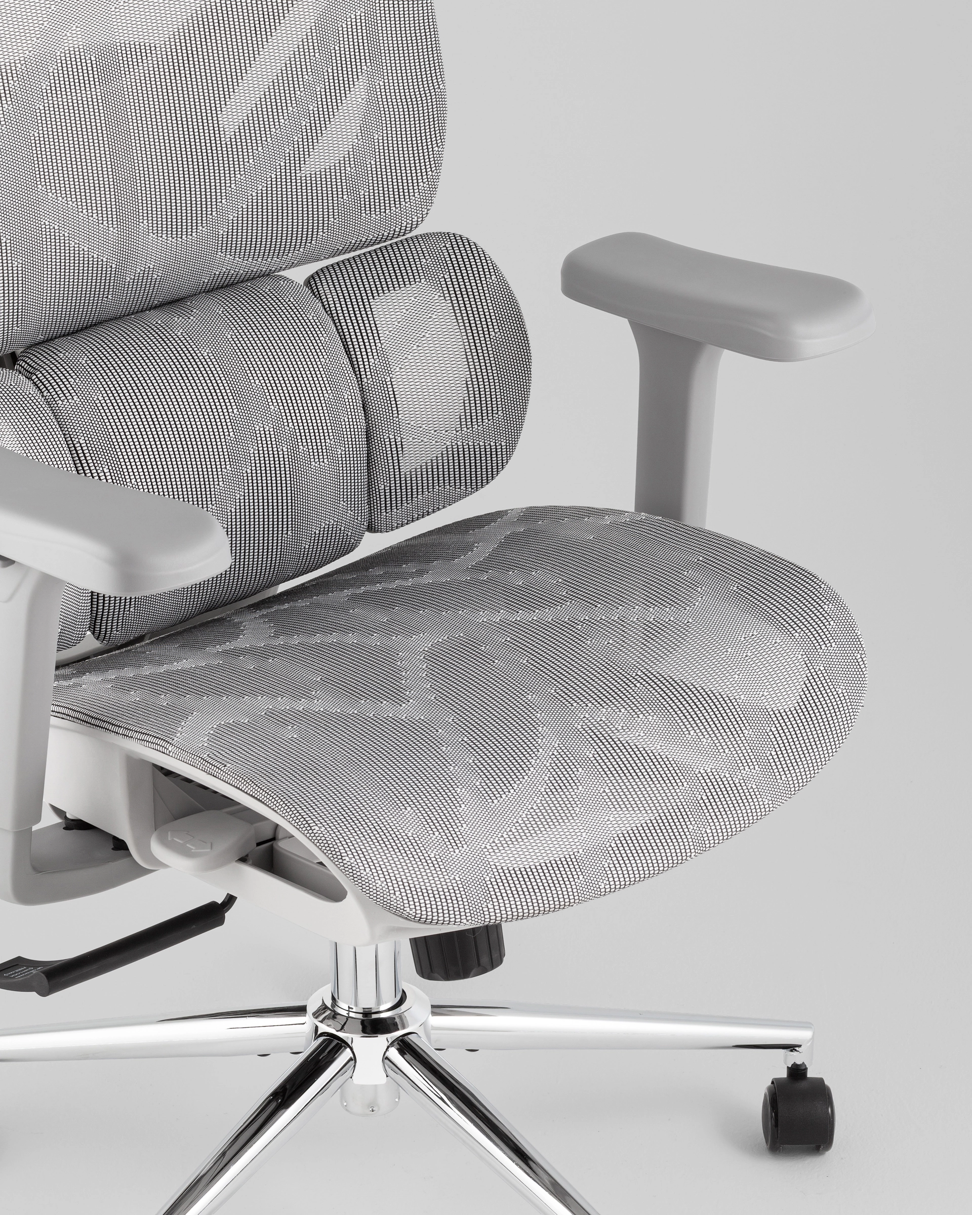 Кресло офисное TopChairs Structo серая сетка