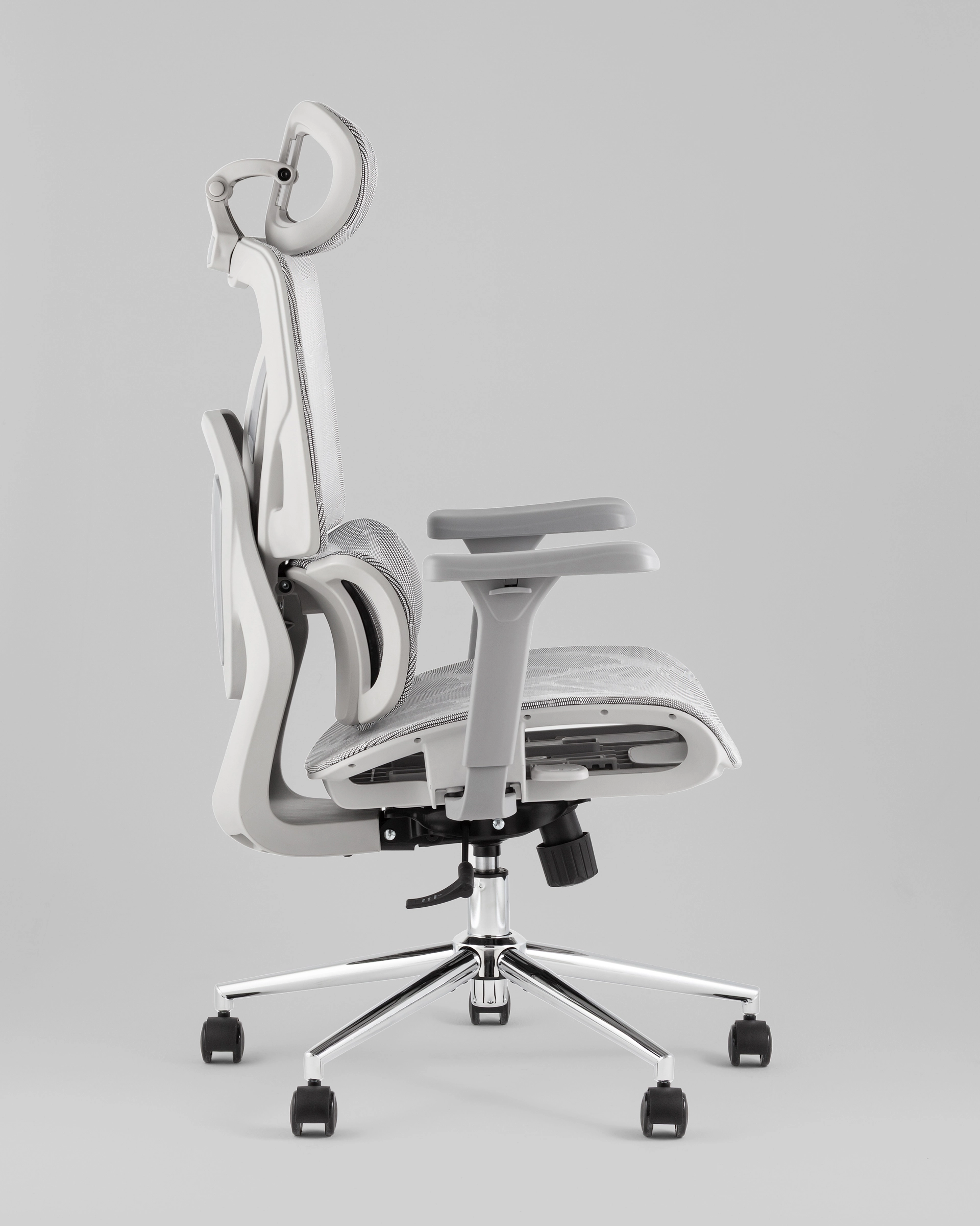 Кресло офисное TopChairs Structo серая сетка