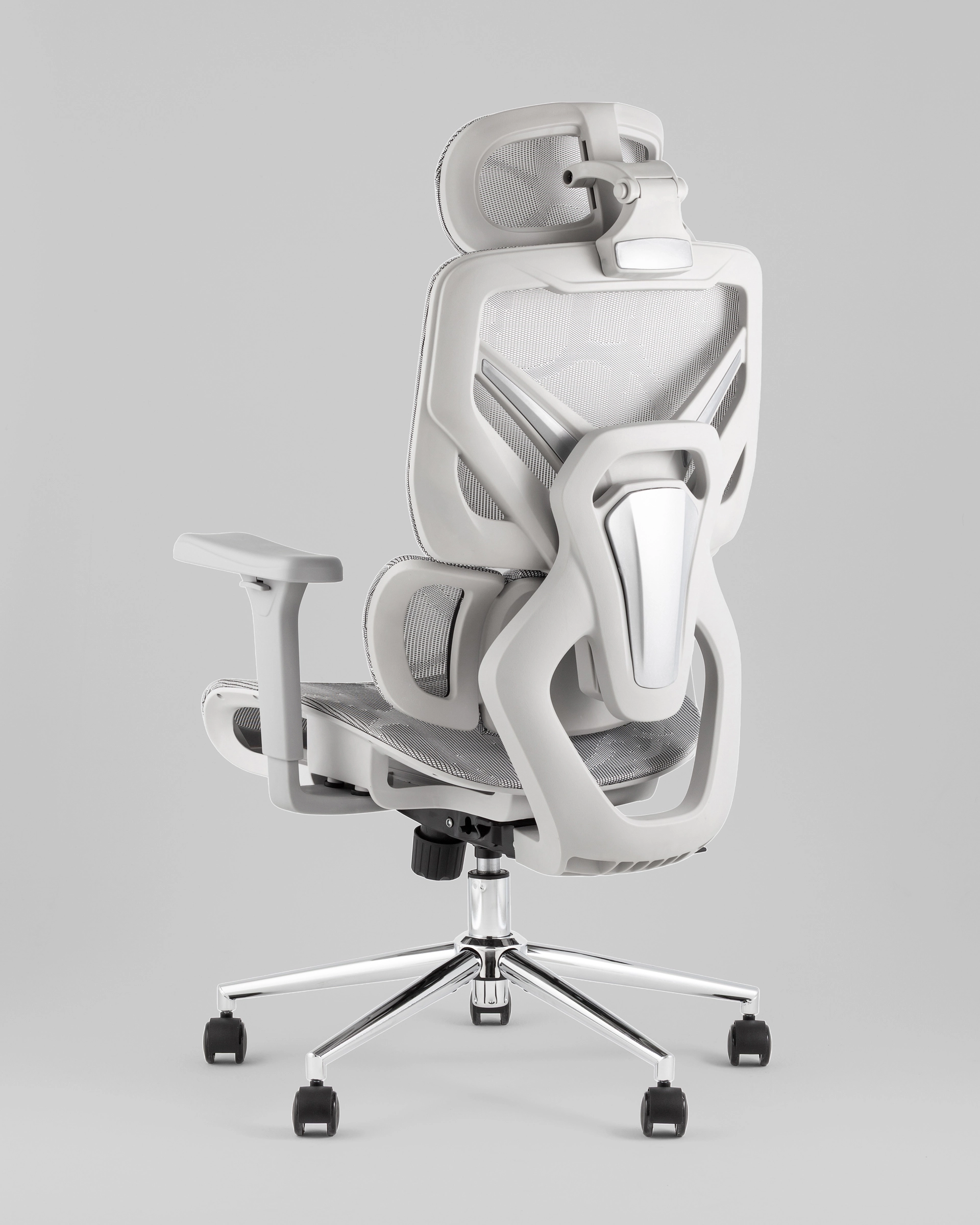 Кресло офисное TopChairs Structo серая сетка