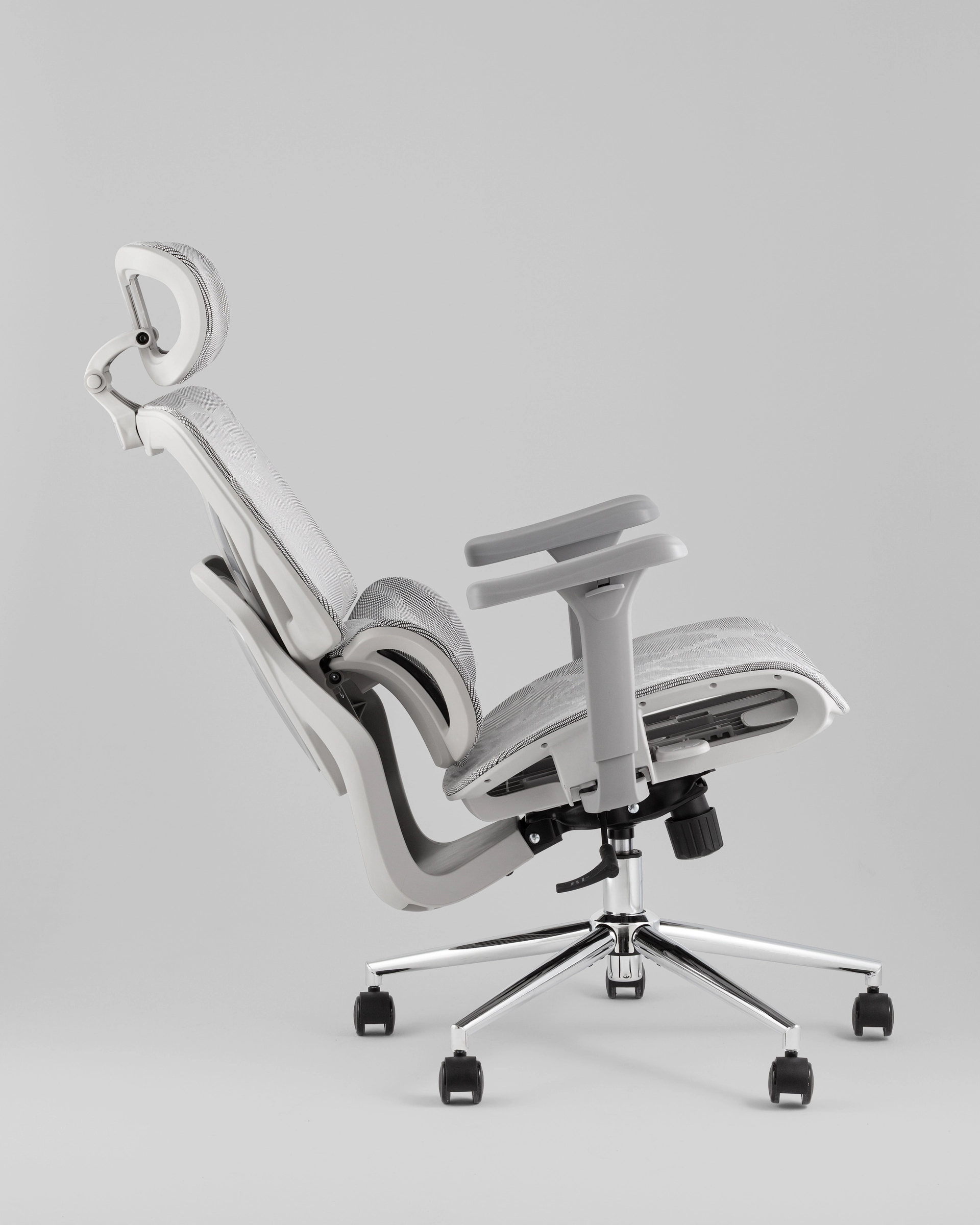 Кресло офисное TopChairs Structo серая сетка
