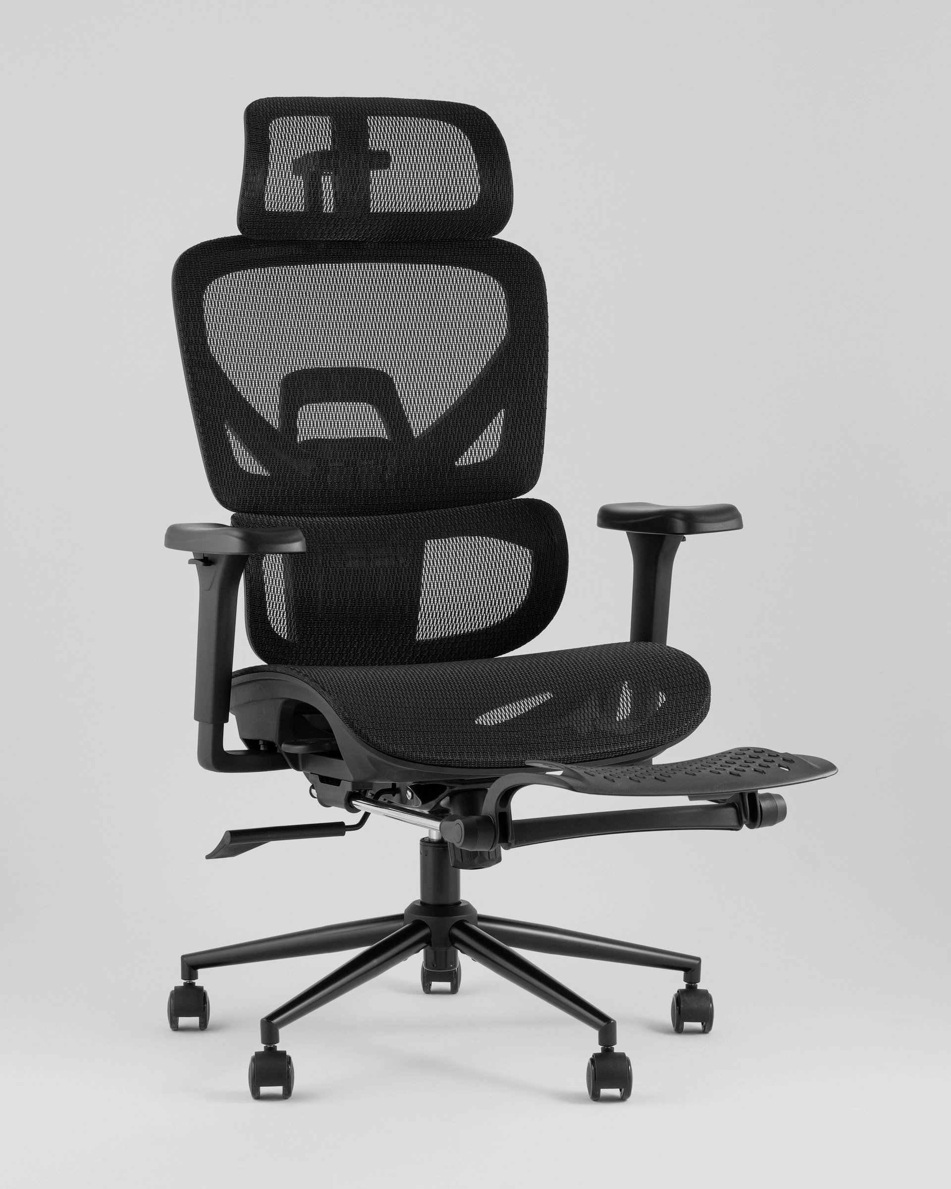 Кресло офисное TopChairs Vertus черная сетка