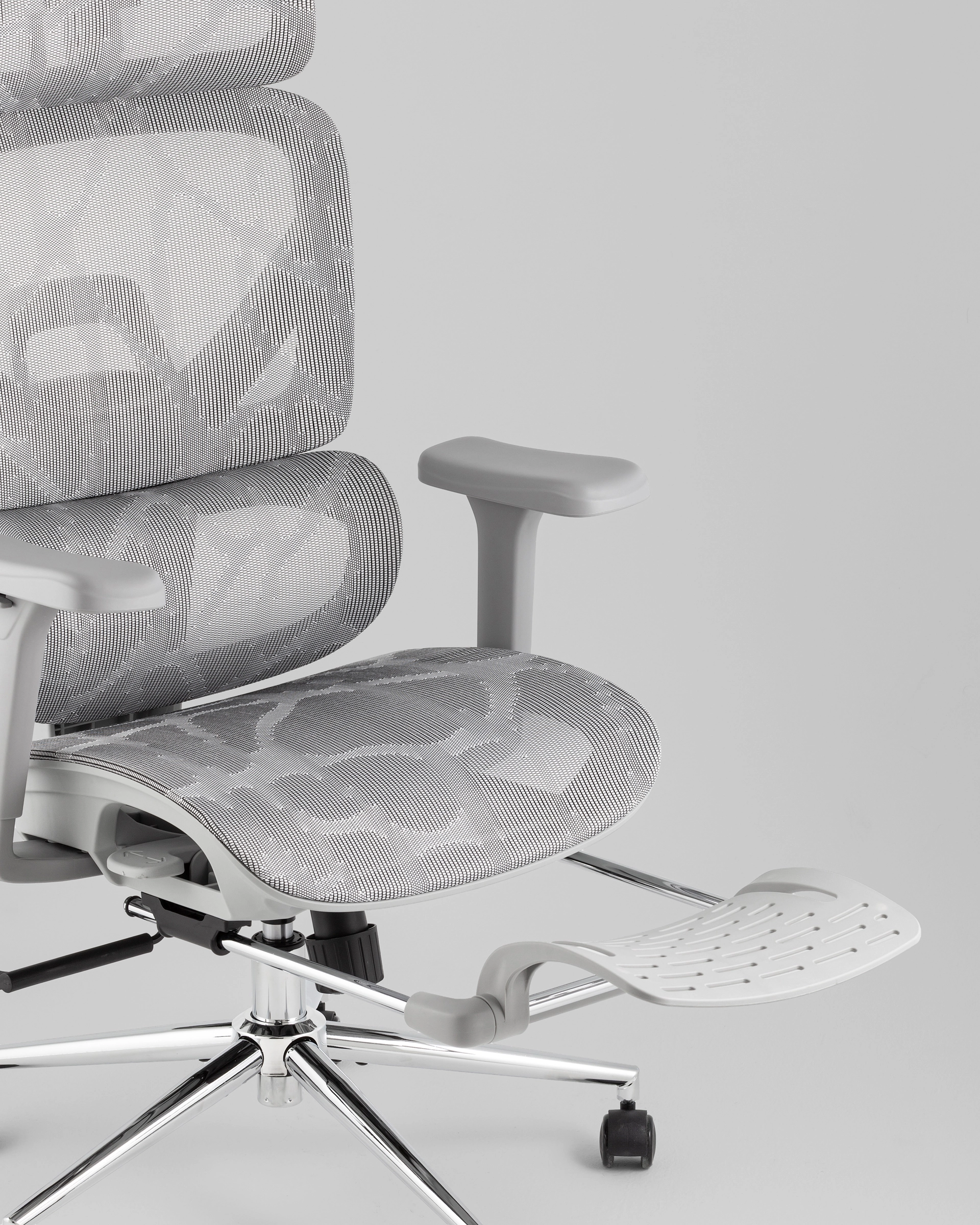 Кресло офисное TopChairs Vertus серая сетка
