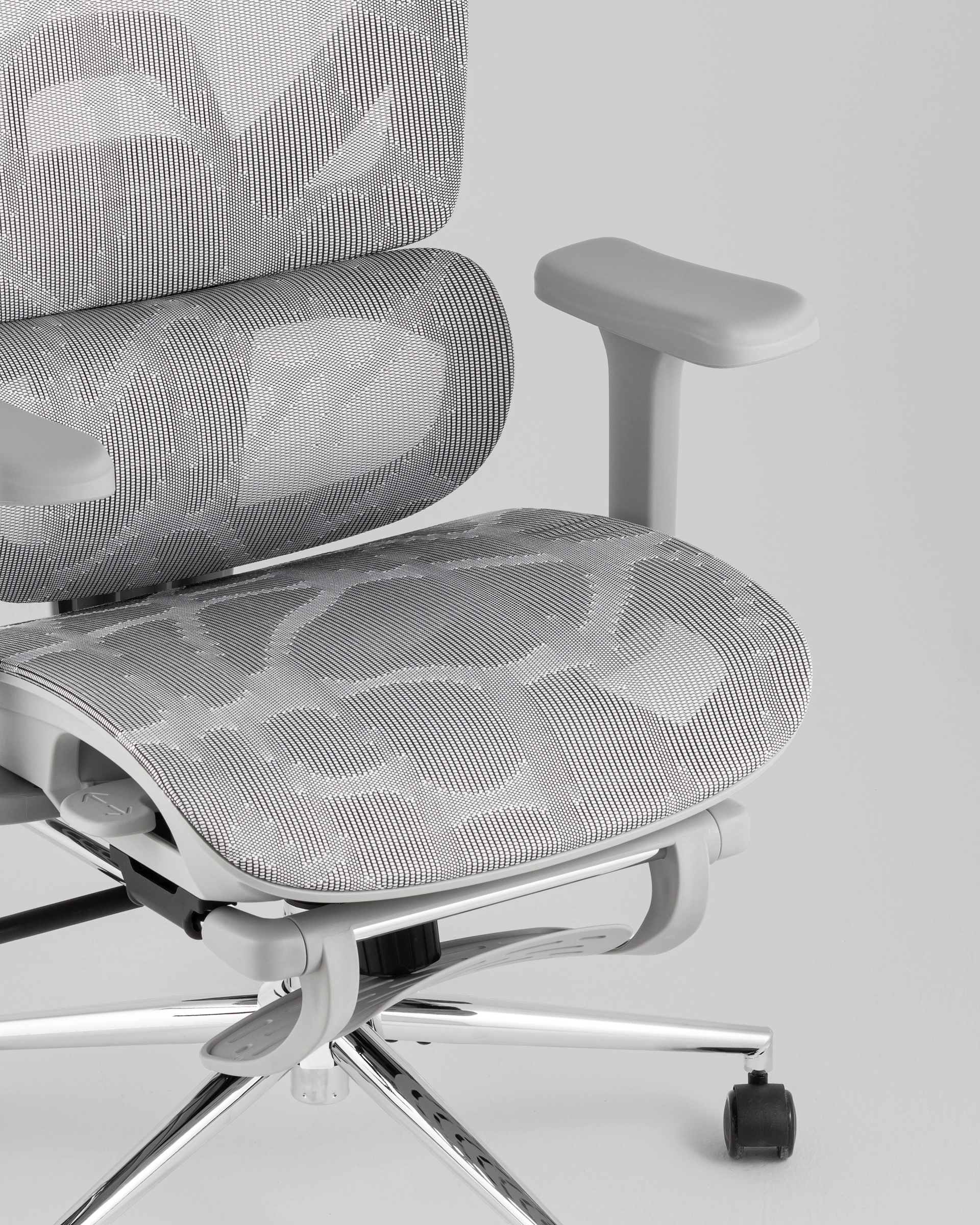 Кресло офисное TopChairs Vertus серая сетка