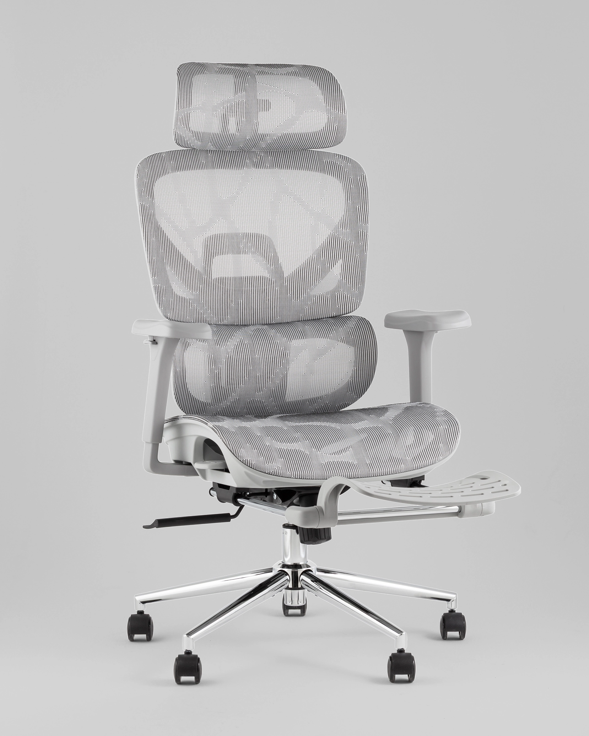 Кресло офисное TopChairs Vertus серая сетка
