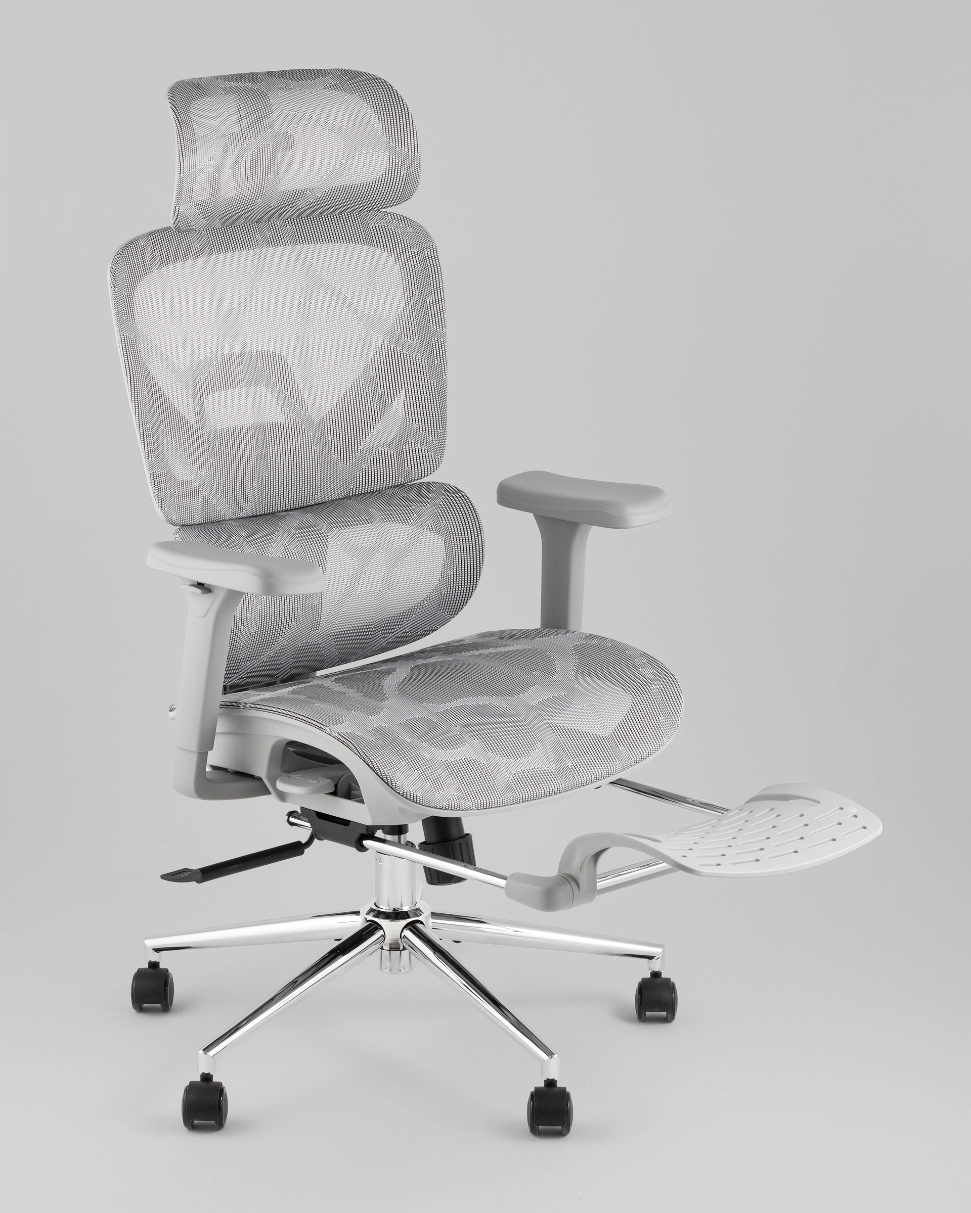 Кресло офисное TopChairs Vertus серая сетка