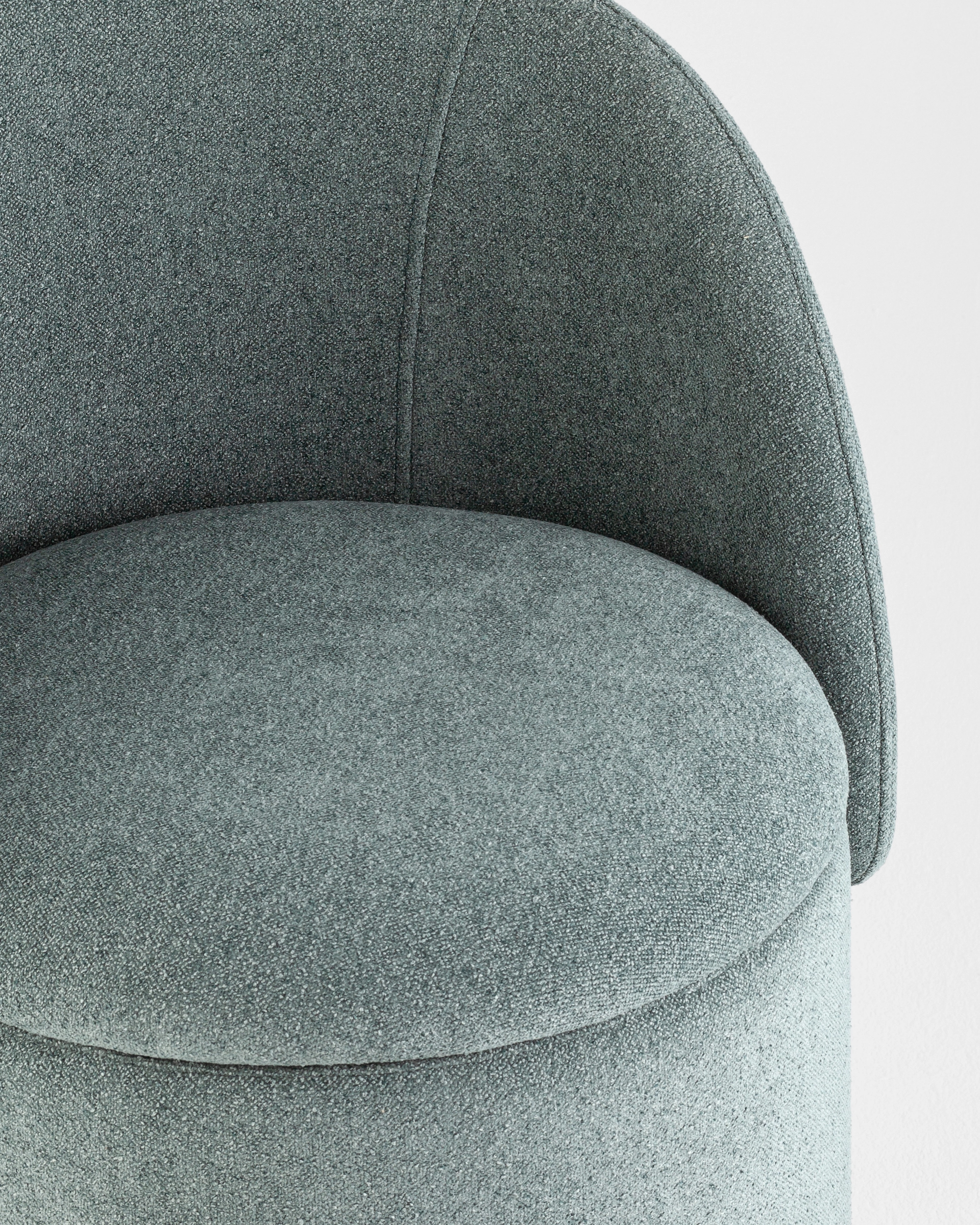 Пуф-трансформер Таунсвилл вращающийся с ящиком букле зеленый