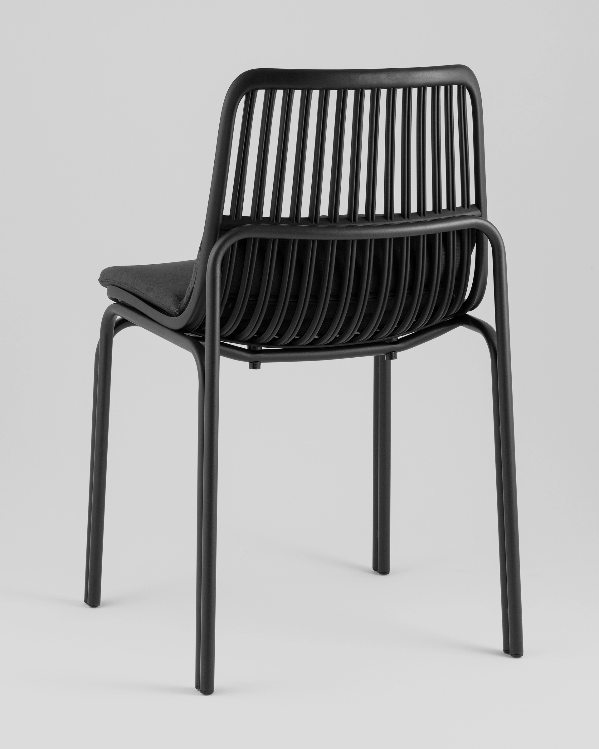 Стул Louran с подушкой чёрный