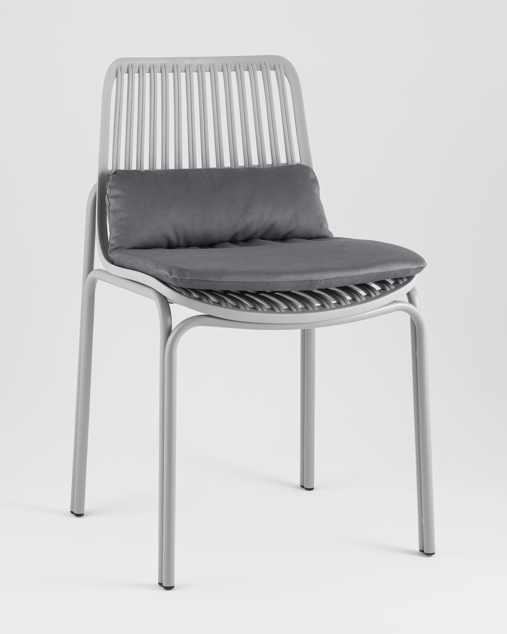 Стул Louran с подушкой серый 2 шт.