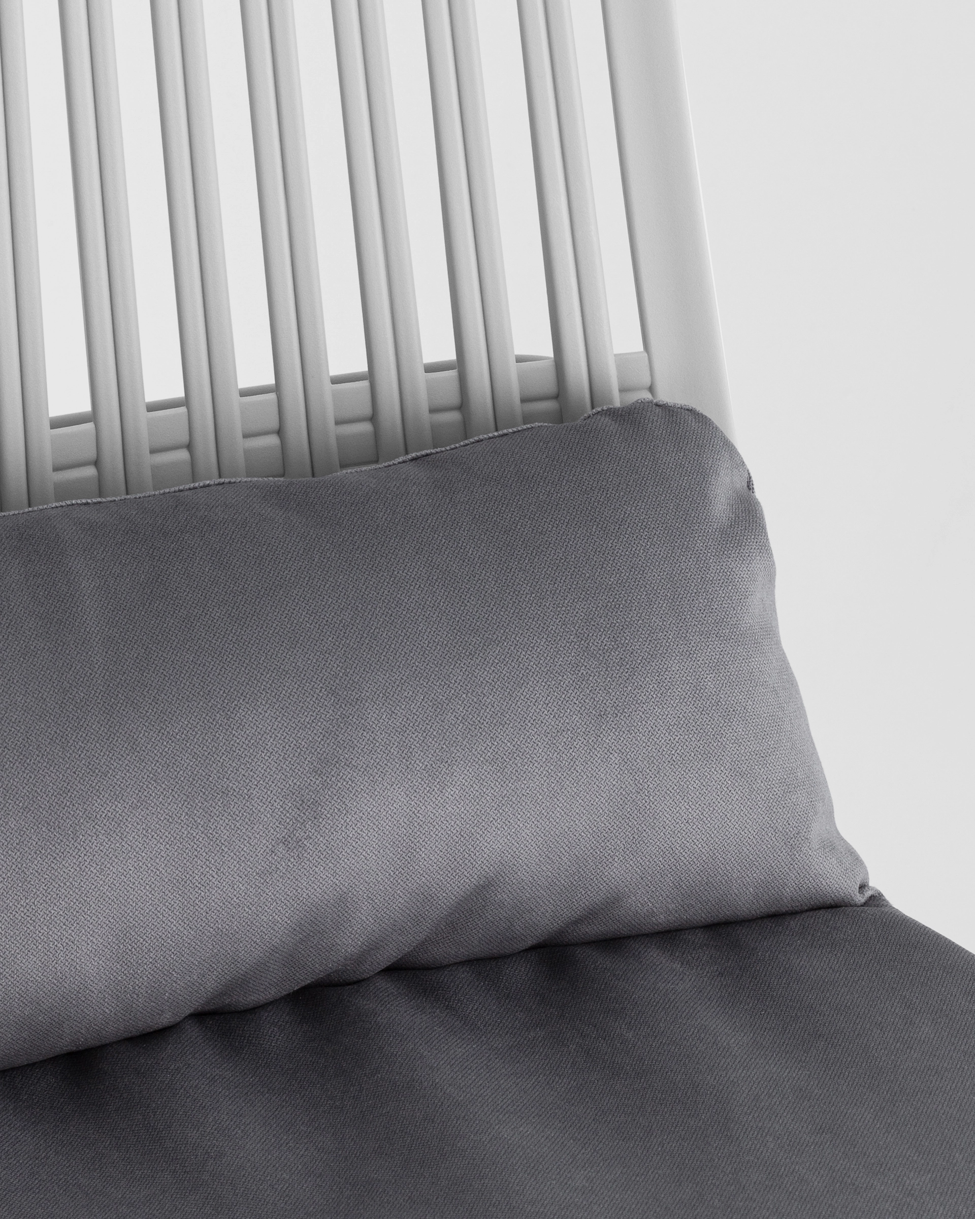 Стул Louran с подушкой серый 2 шт.