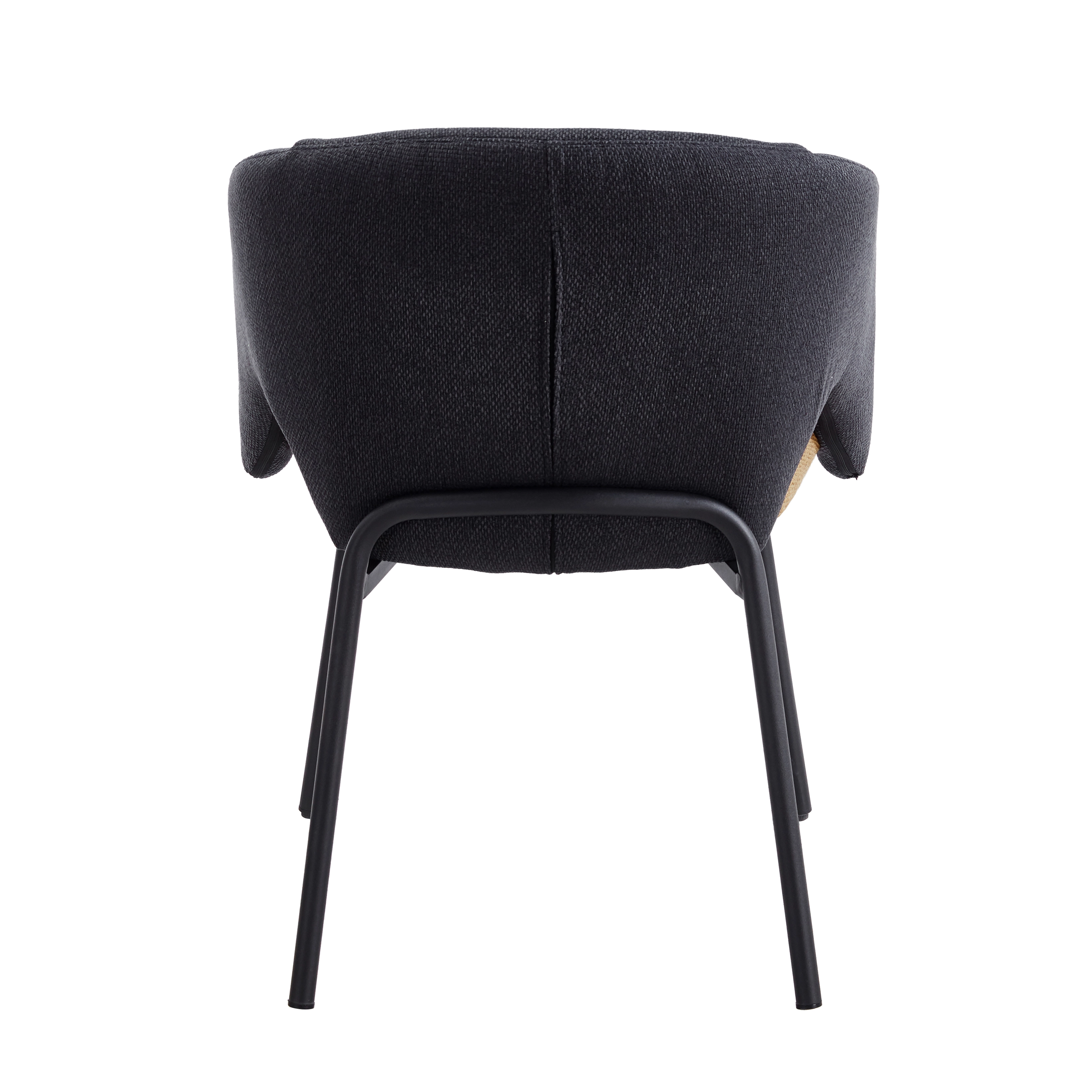 Стул обеденный Afrida рогожка тёмно-синий горчичный