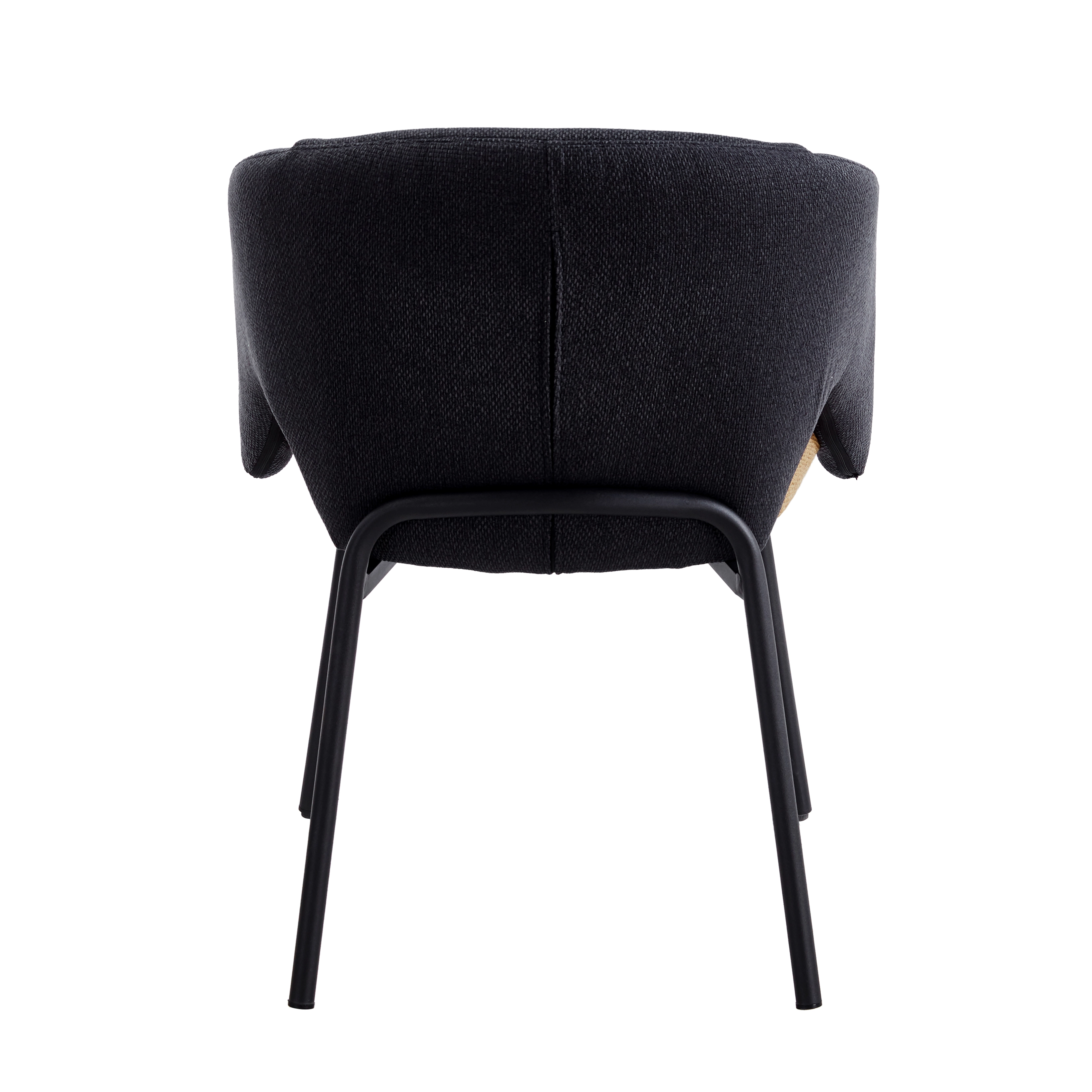 Стул обеденный Afrida рогожка тёмно-синий терракот