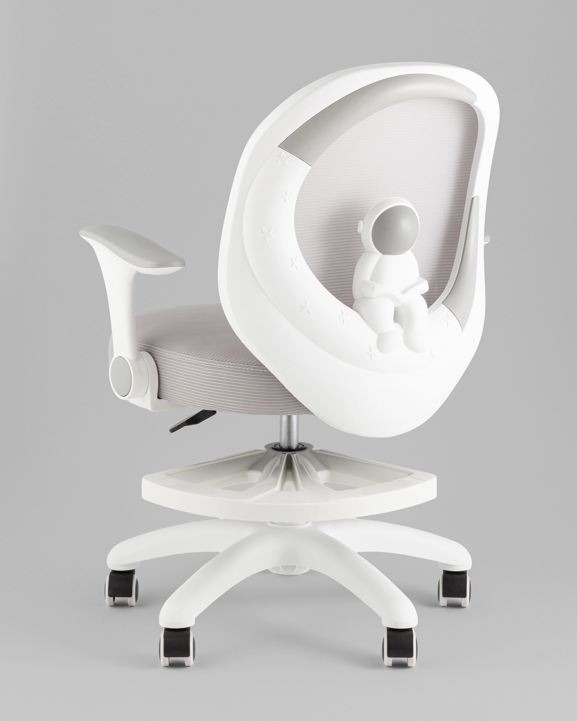 Кресло компьютерное детское TopChairs Spaceman серый