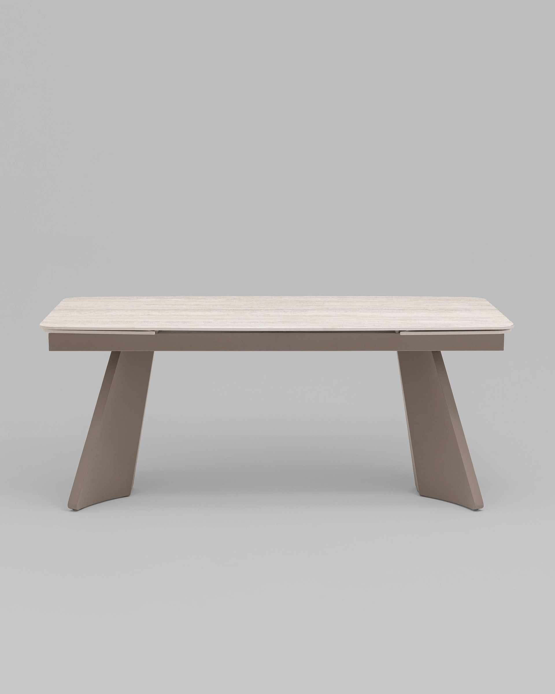 Стол обеденный Eliora 180-260х90 см серый травертин керамика