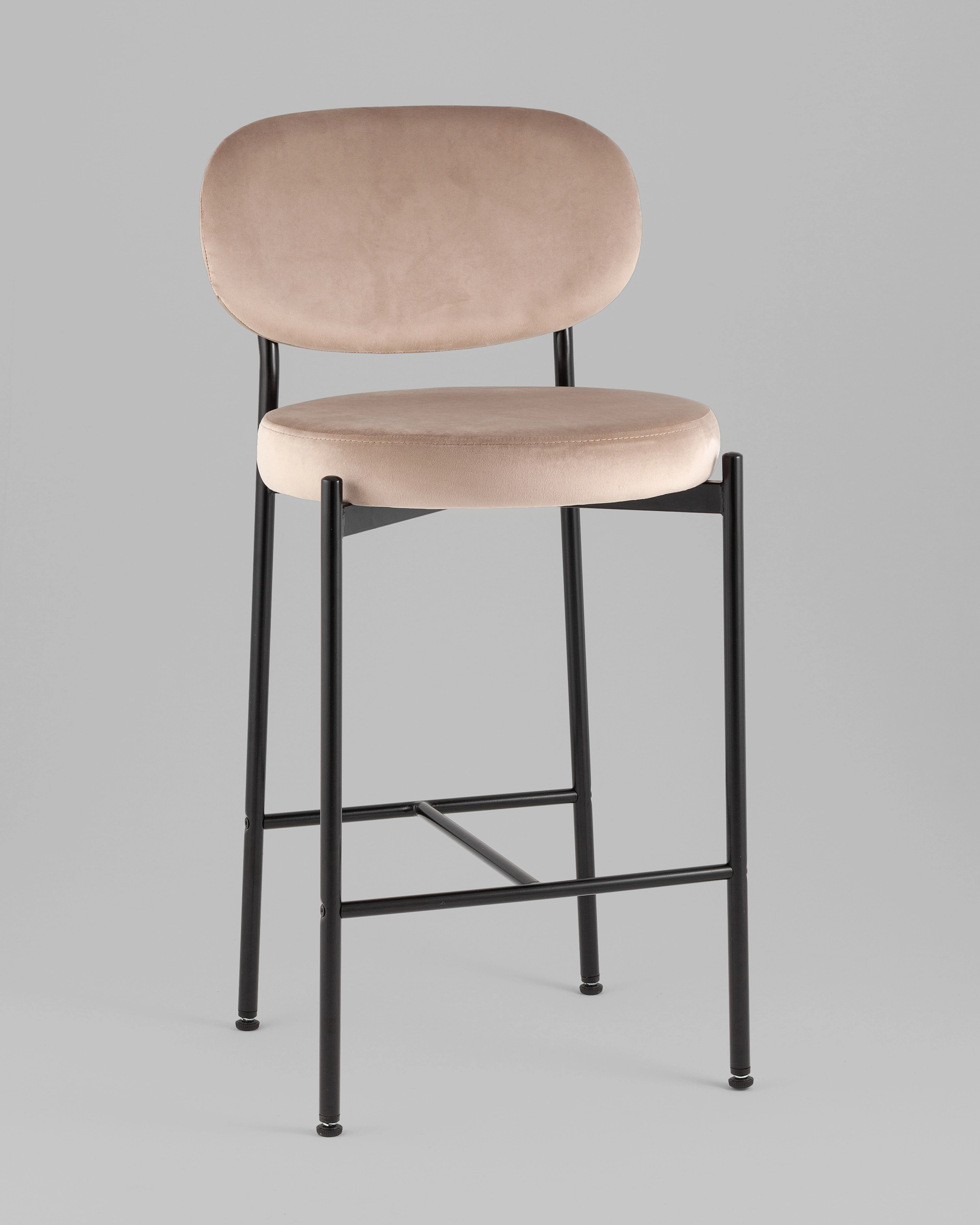 Стул полубарный Бриф VD велюр бежевый 2 шт.