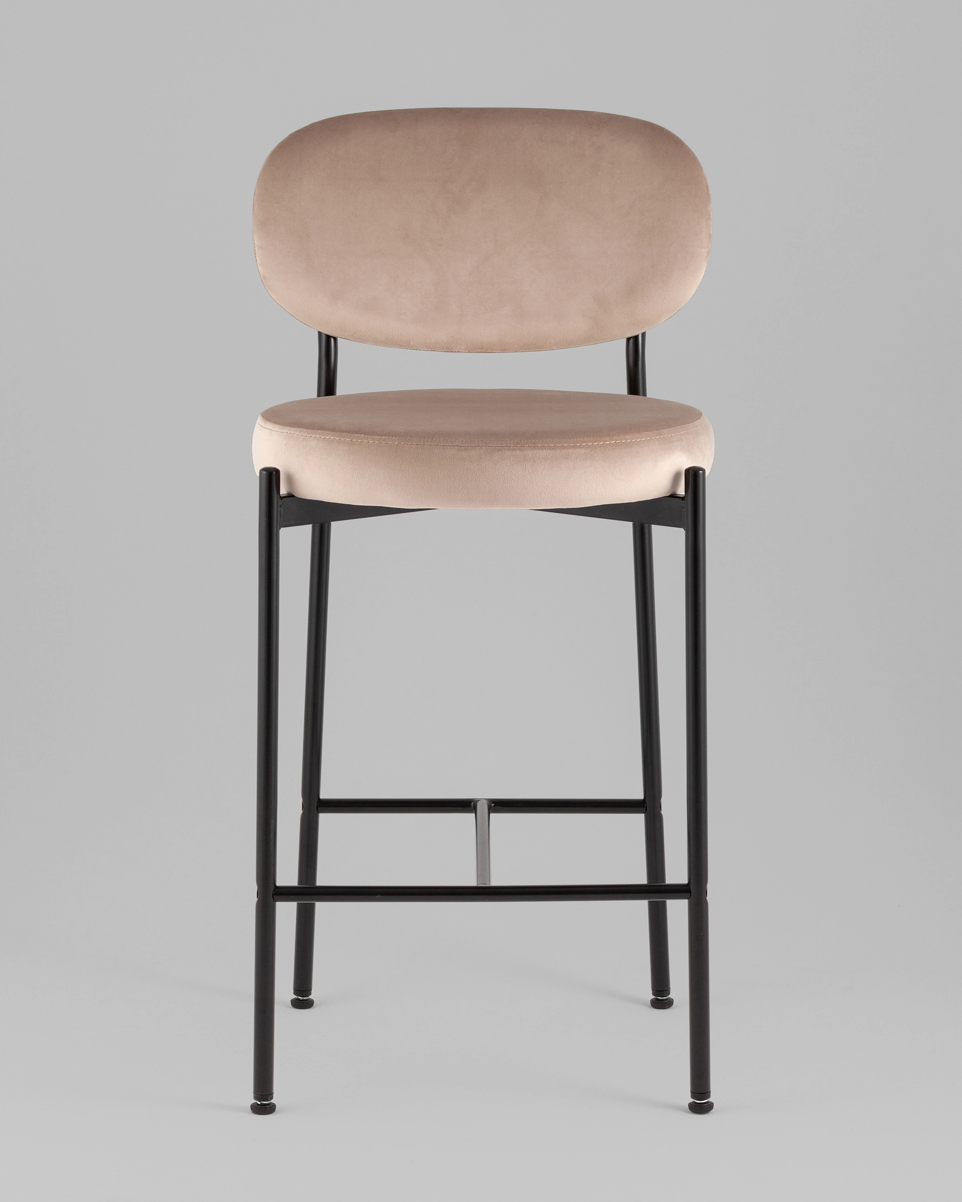 Стул полубарный Бриф VD велюр бежевый 2 шт.