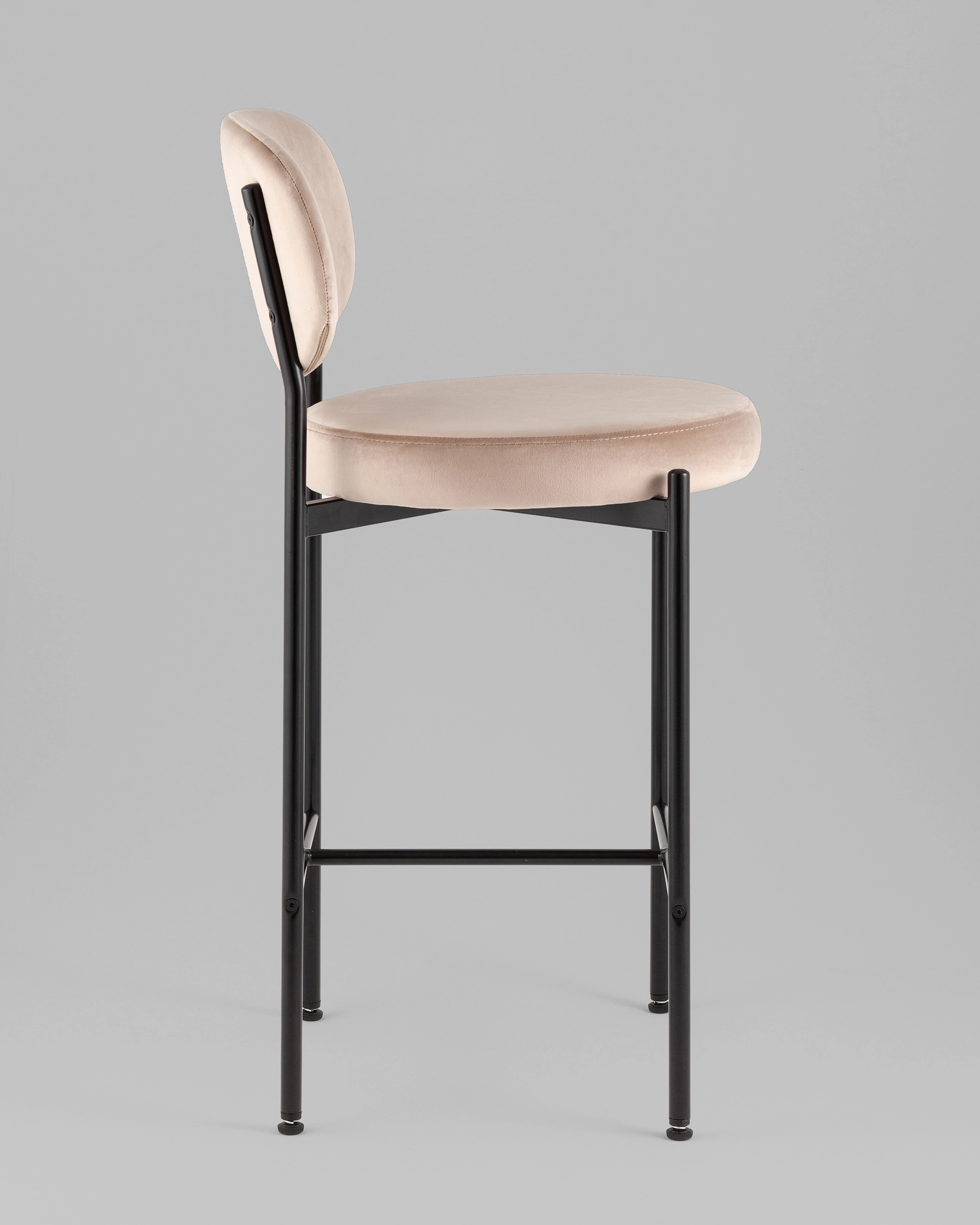 Стул полубарный Бриф VD велюр бежевый 2 шт.