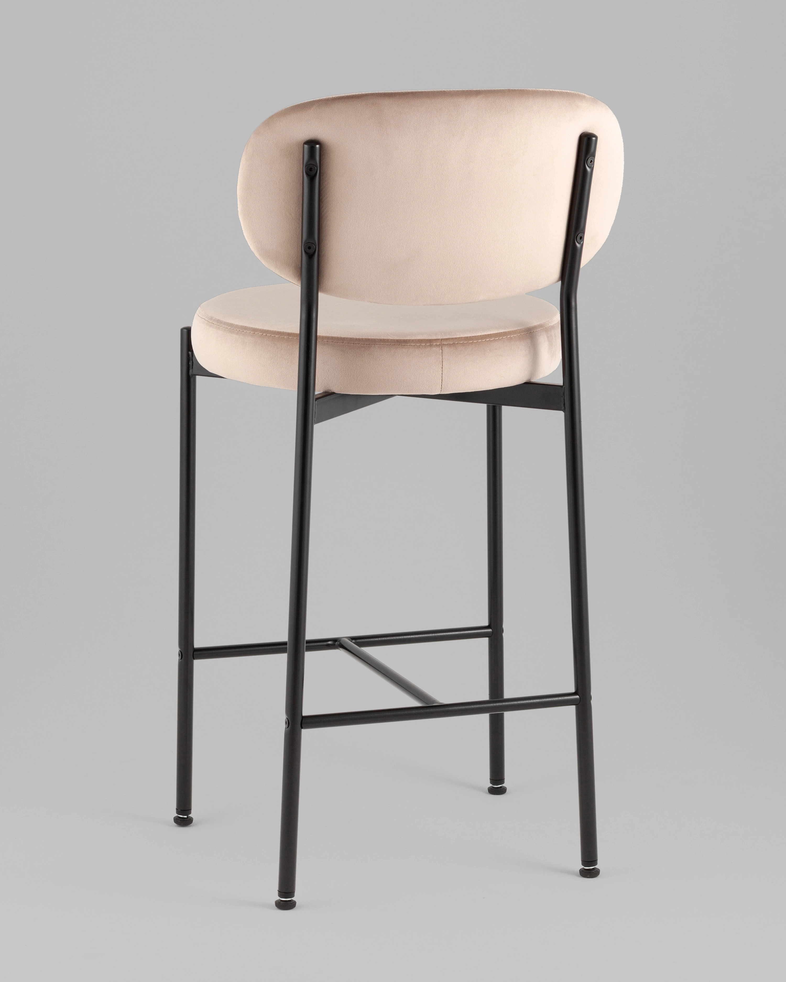 Стул полубарный Бриф VD велюр бежевый