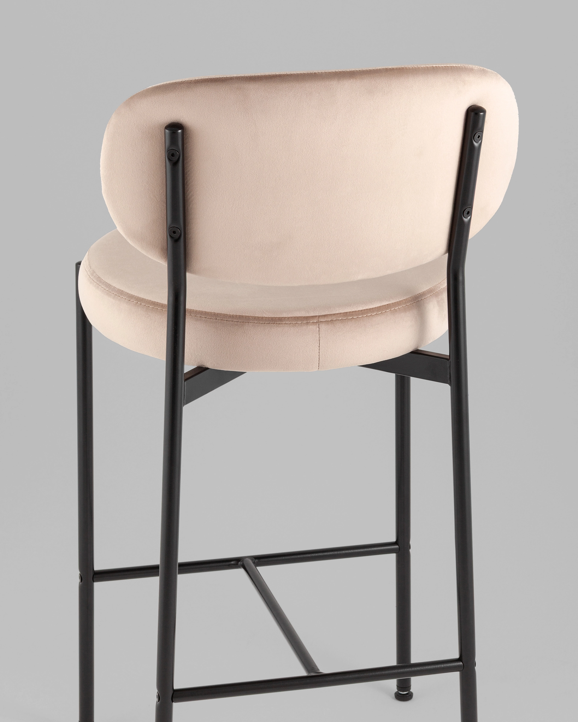 Стул полубарный Бриф VD велюр бежевый 2 шт.