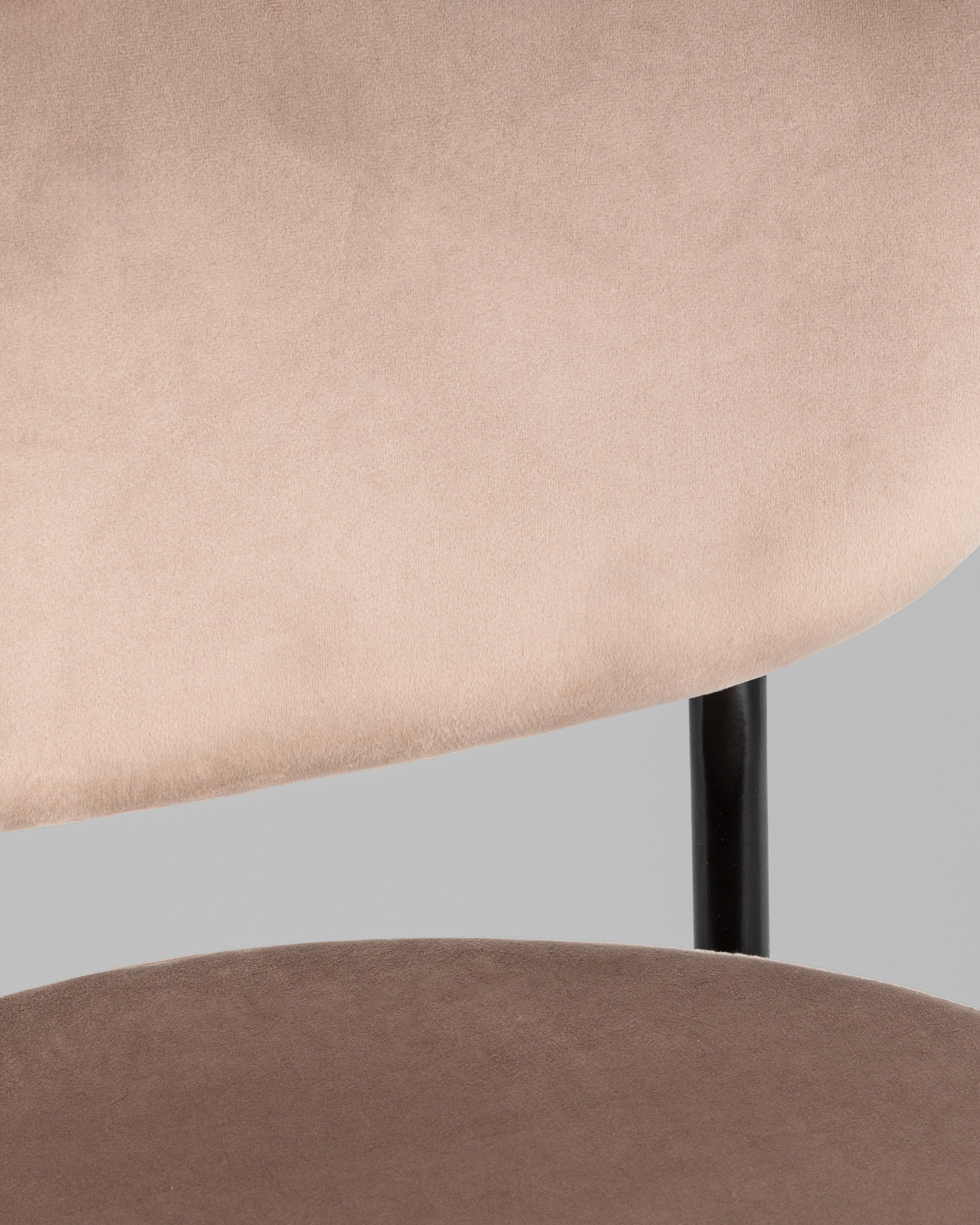 Стул полубарный Бриф VD велюр бежевый 2 шт.