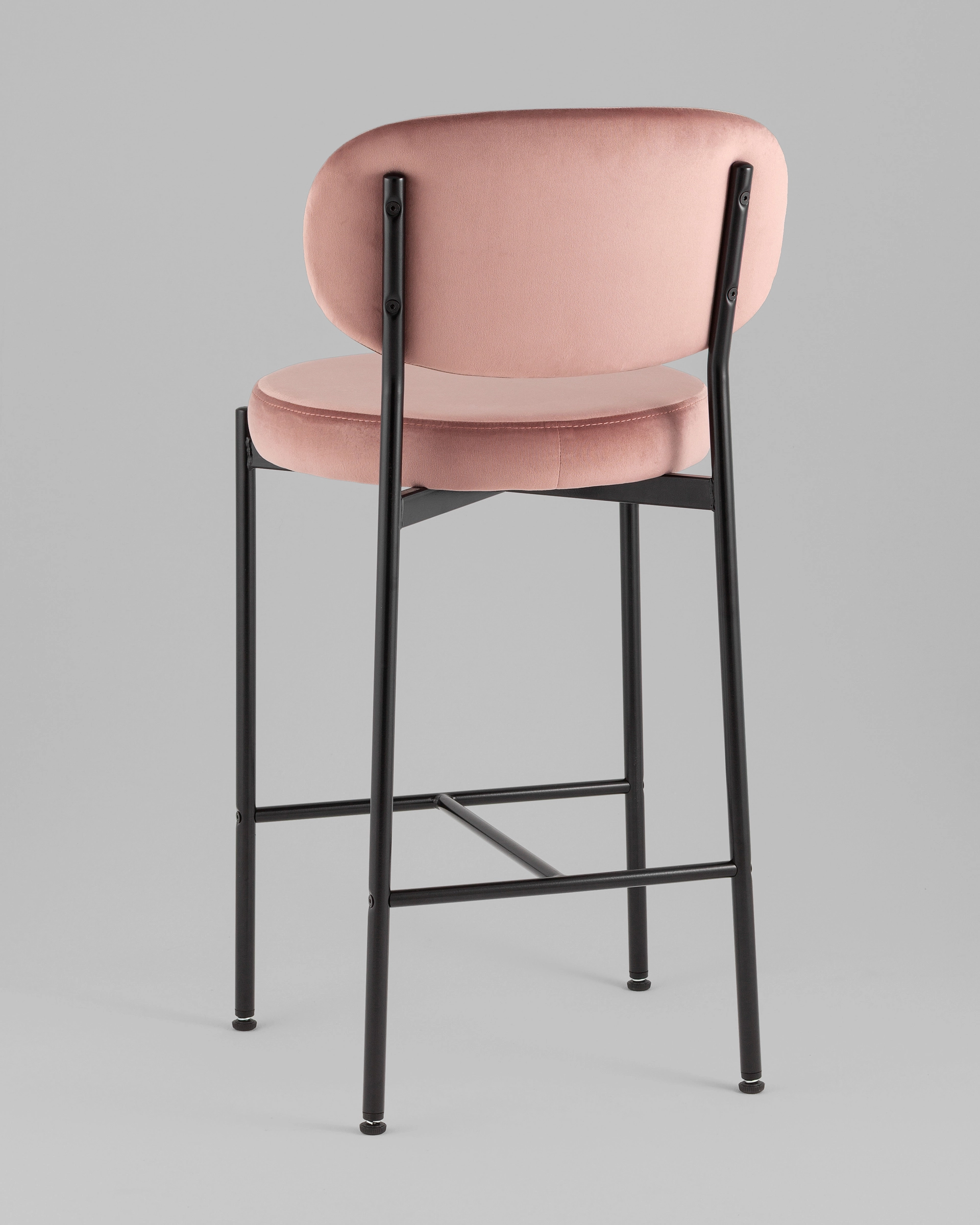 Стул полубарный Бриф VD велюр пыльно-розовый 2 шт.