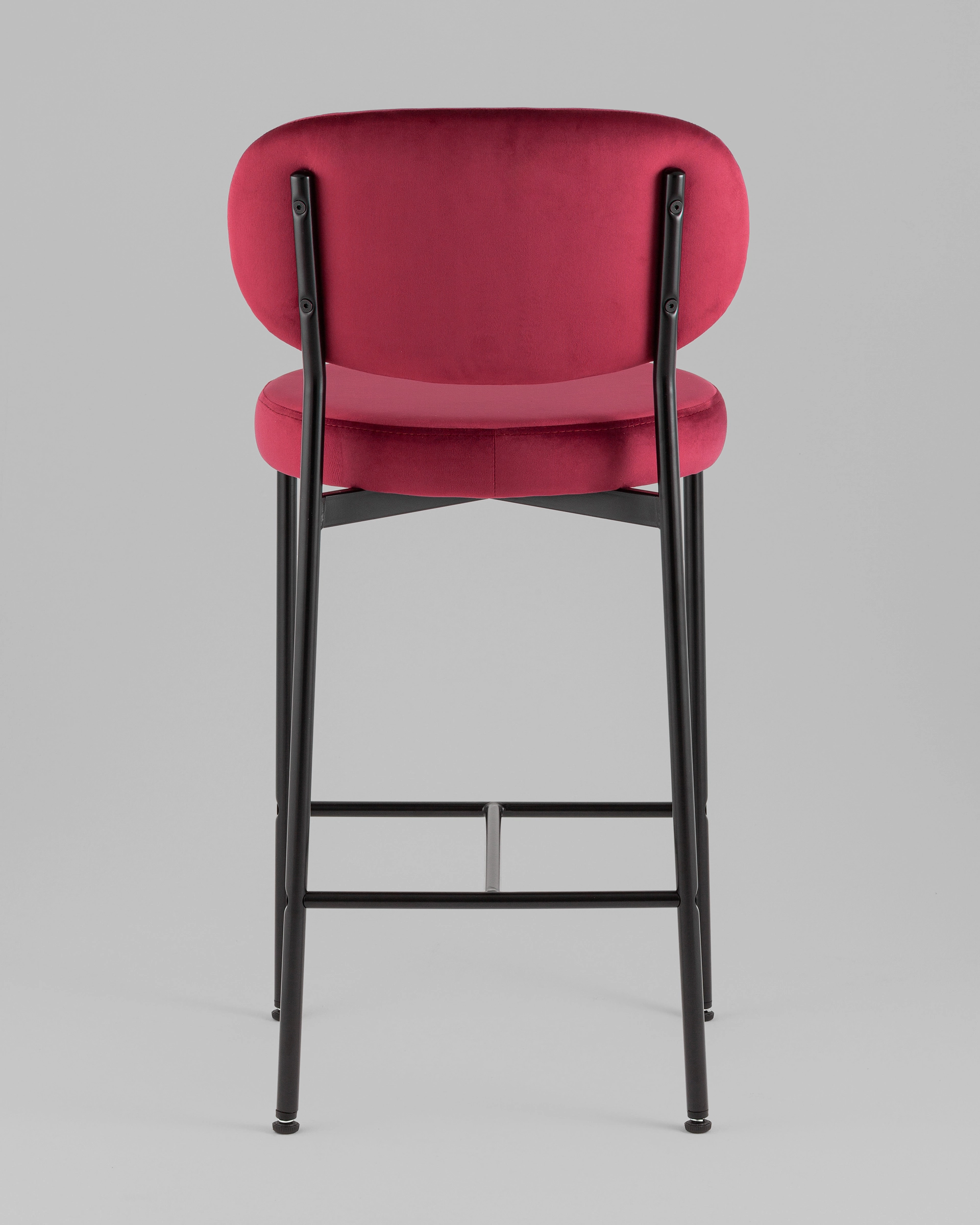 Стул полубарный Бриф VD велюр винный 2 шт.