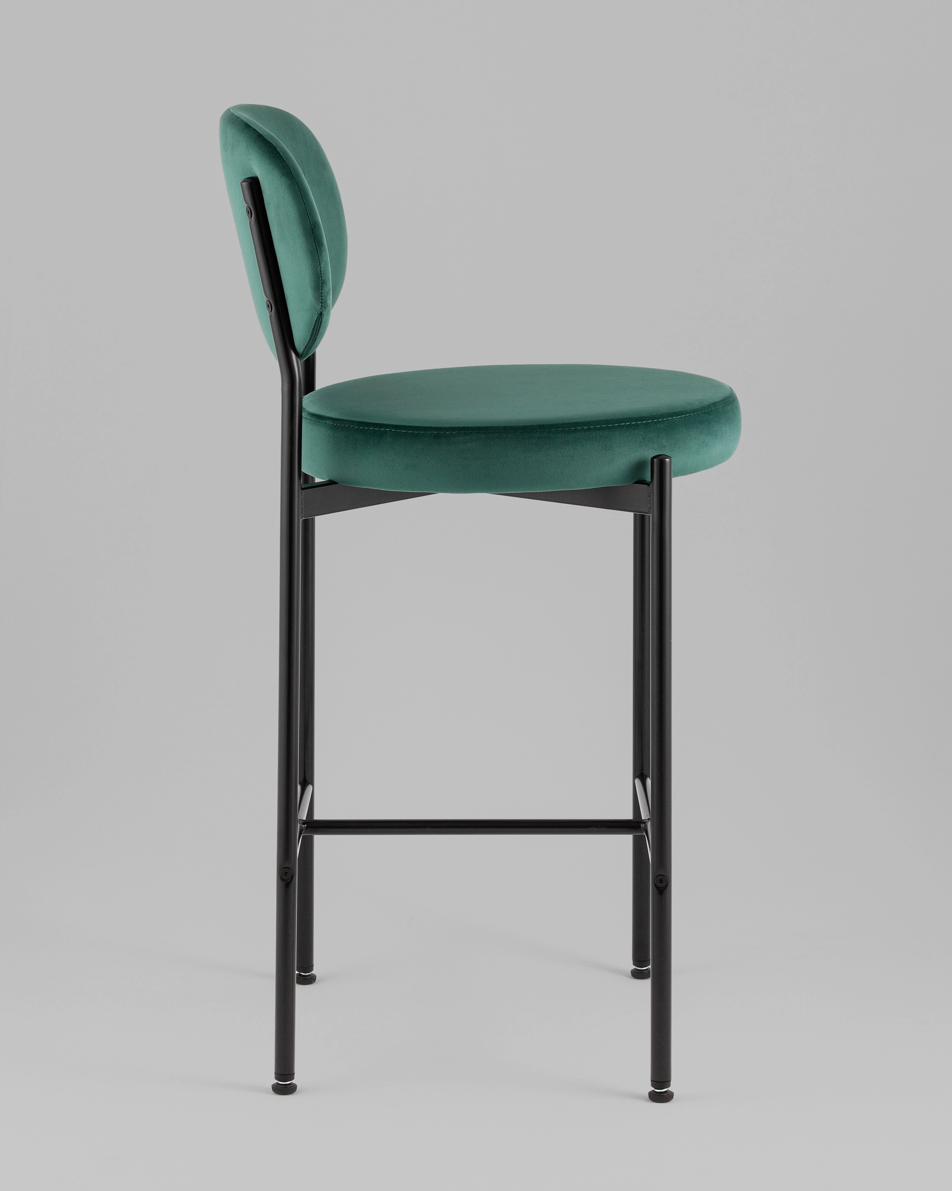 Стул полубарный Бриф VD велюр зеленый