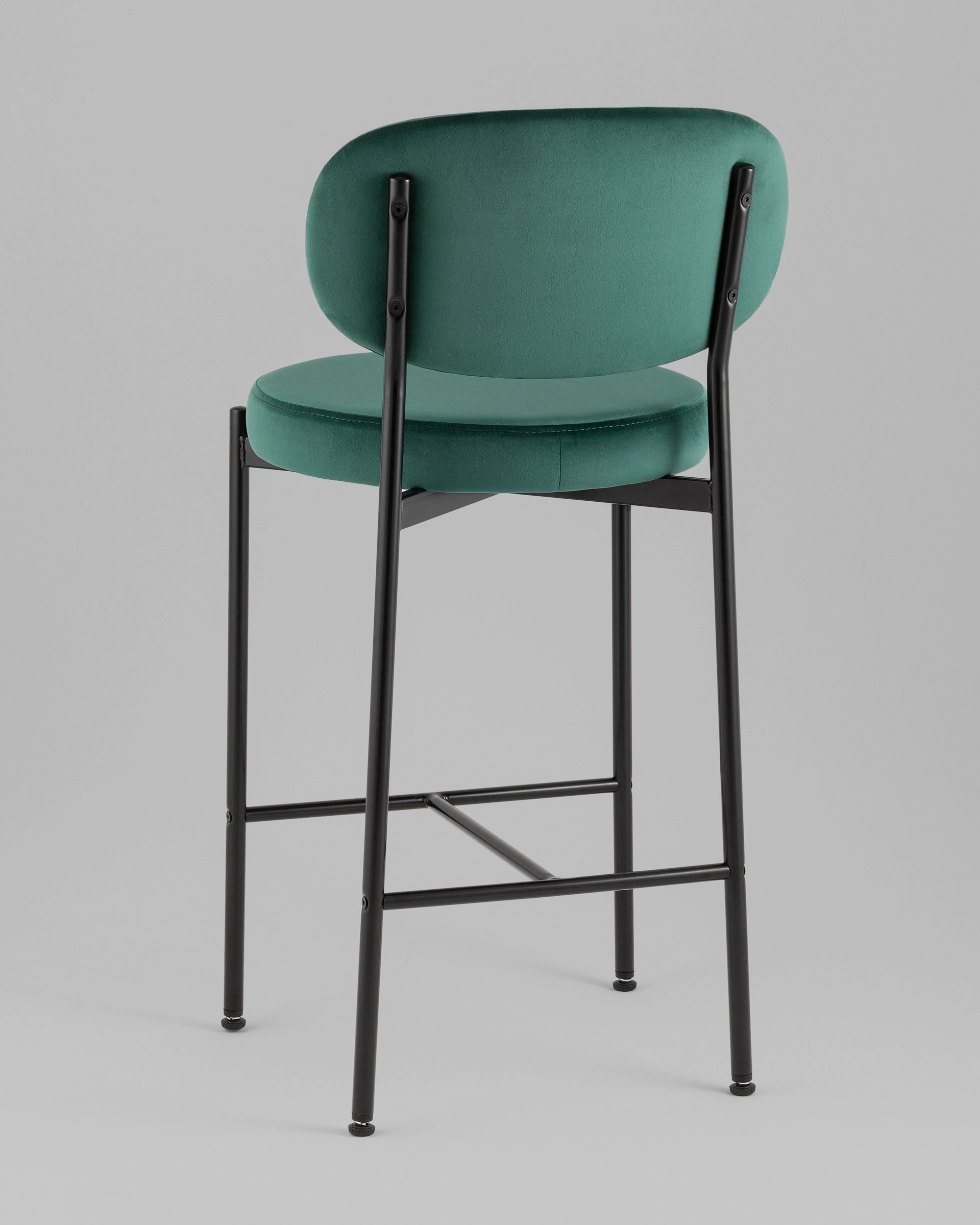 Стул полубарный Бриф VD велюр зеленый