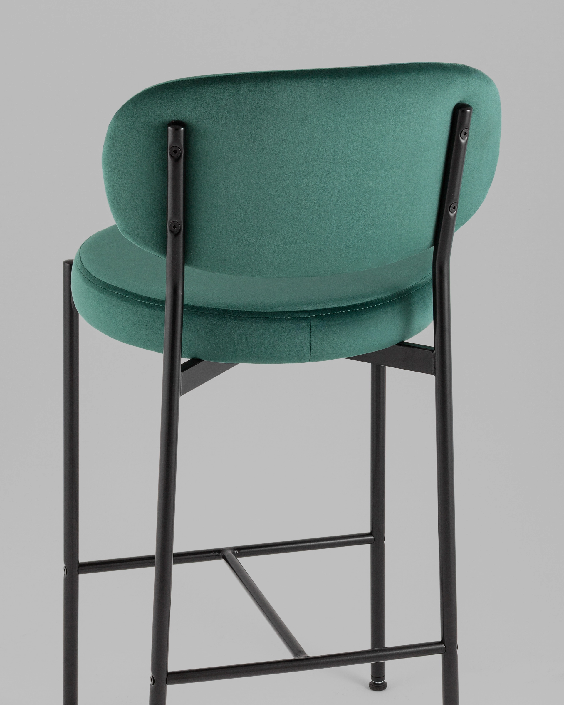 Стул полубарный Бриф VD велюр зеленый