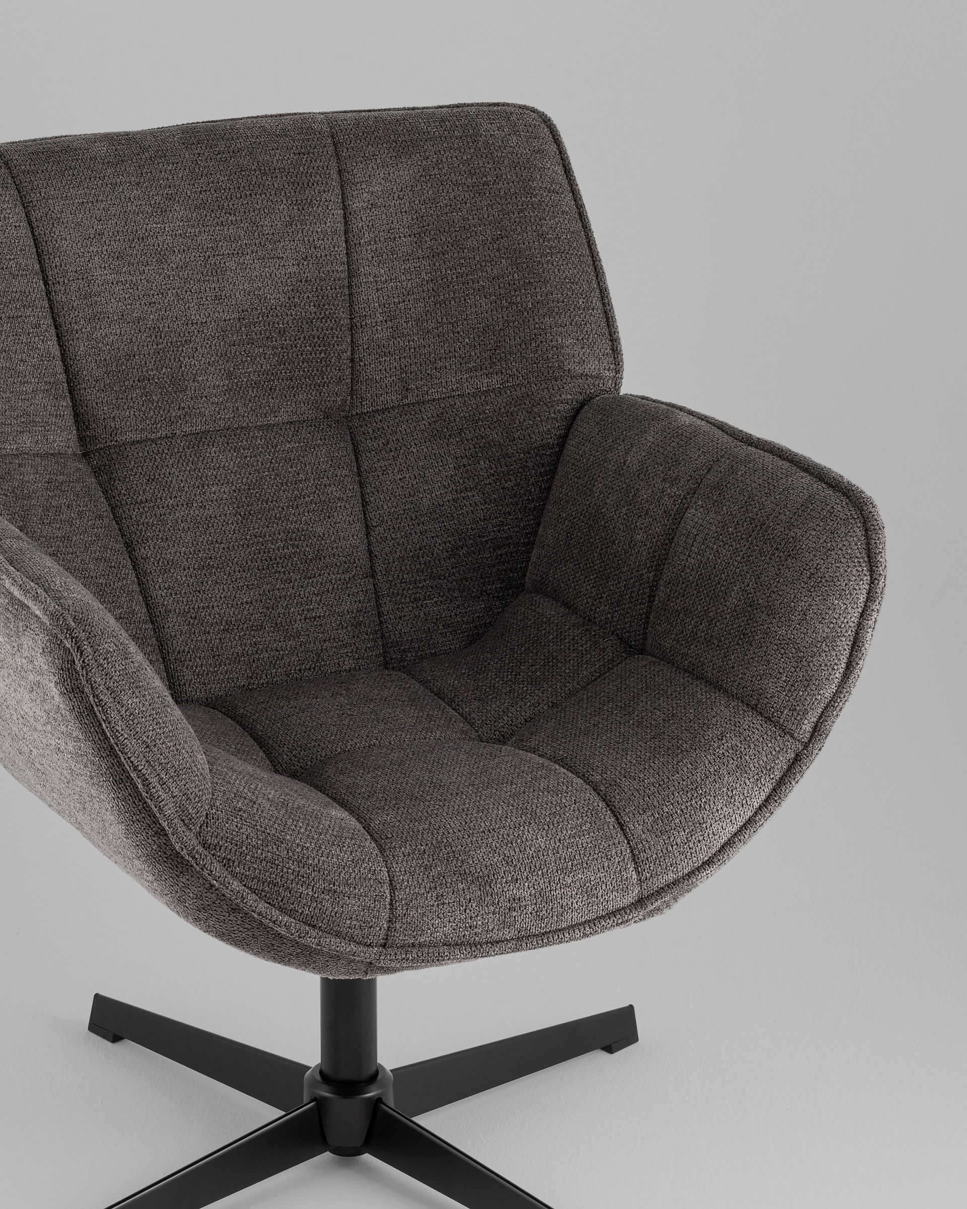 Кресло Konfele темно-серый шенилл