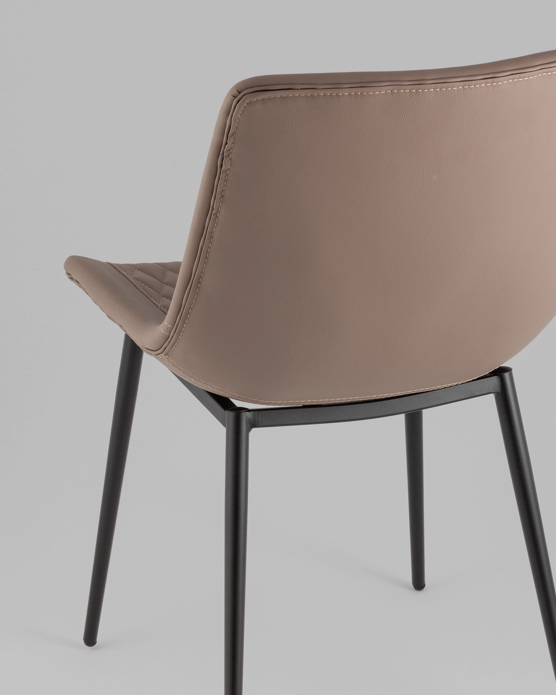 Стул Деймон экокожа коричневый