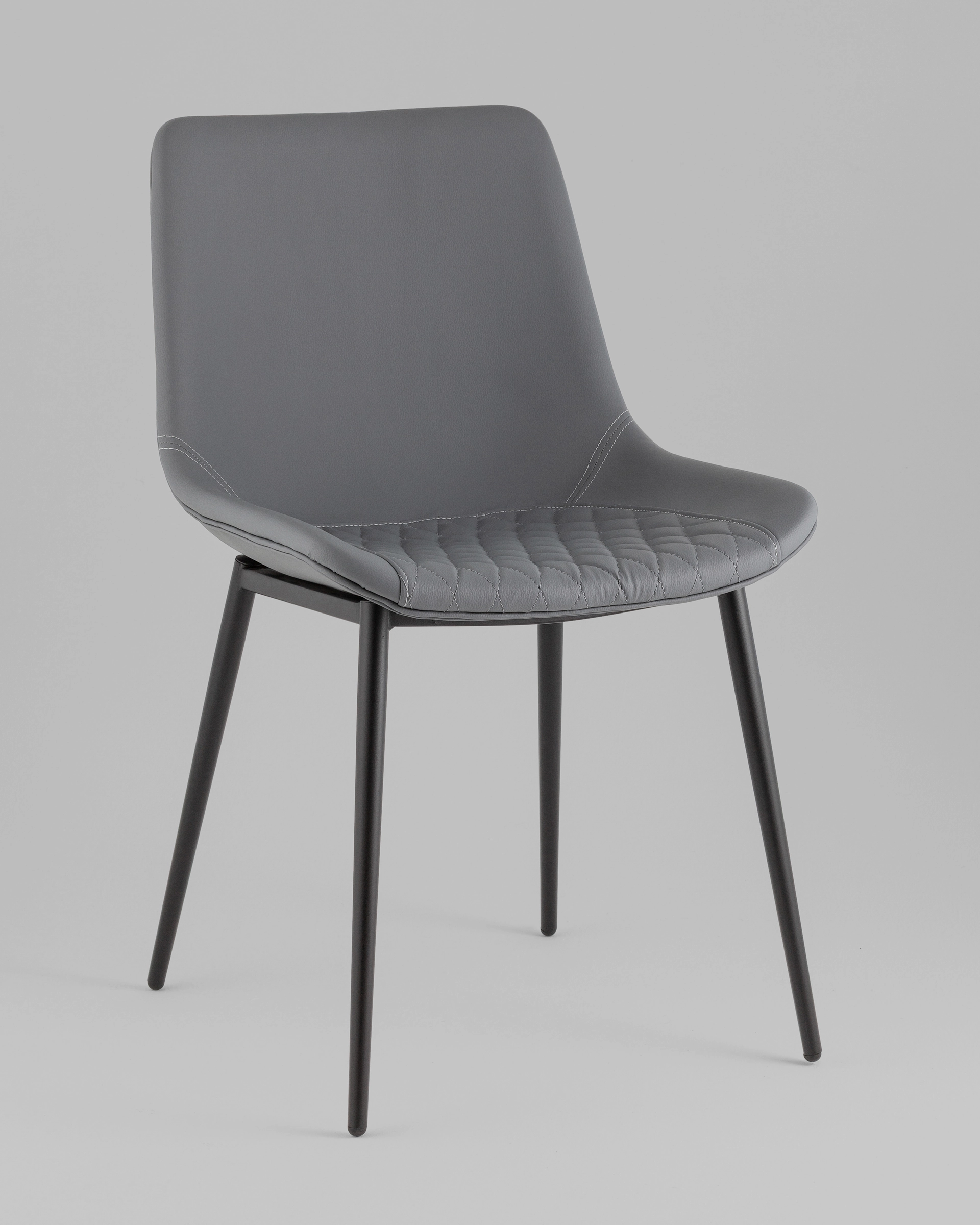 Стул Деймон экокожа серый