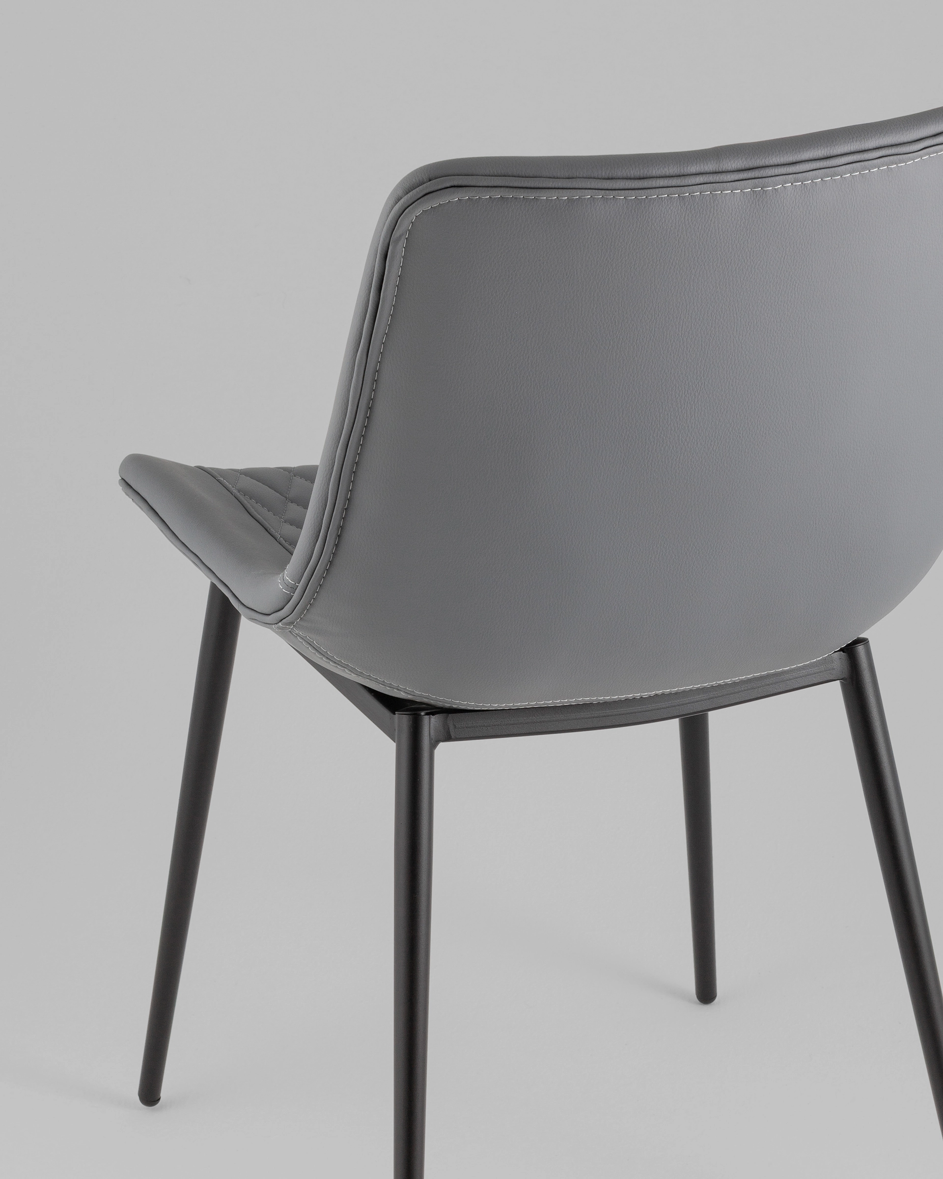 Стул Деймон экокожа серый