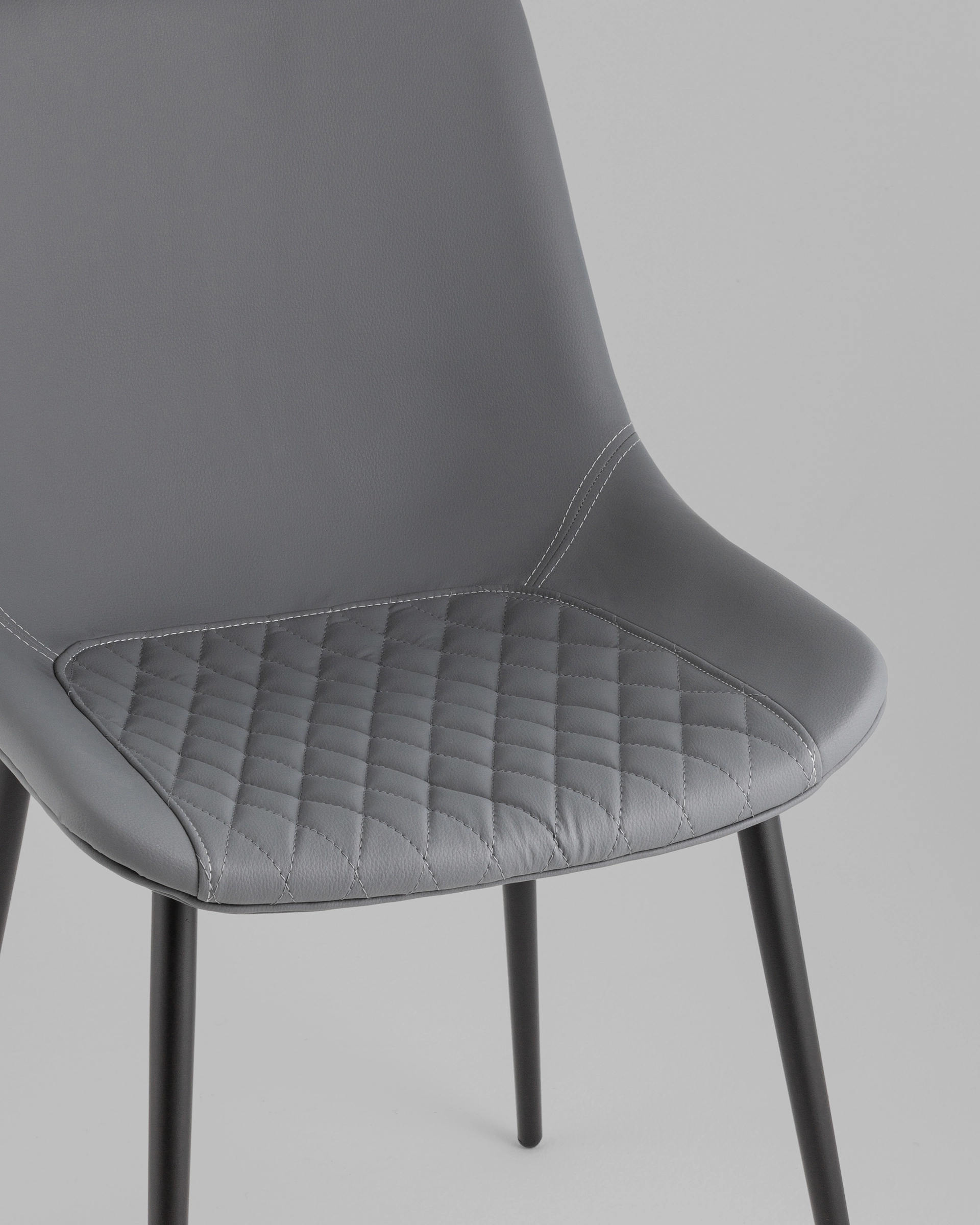 Стул Деймон экокожа серый