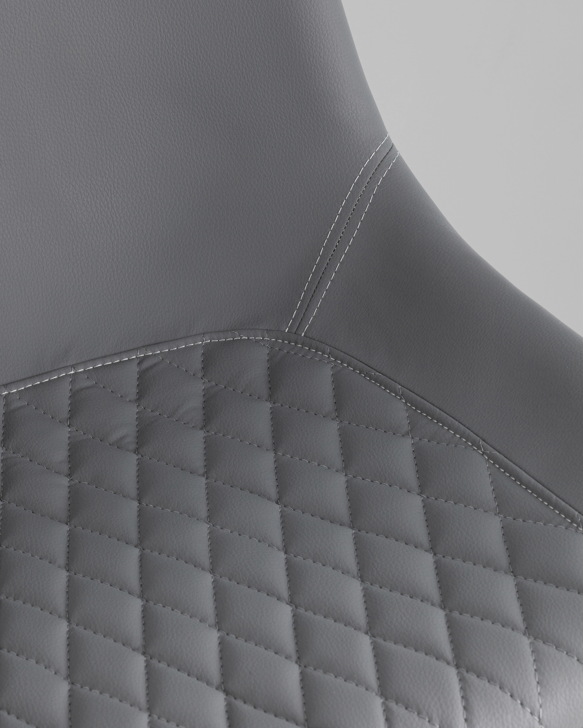 Стул Деймон экокожа серый