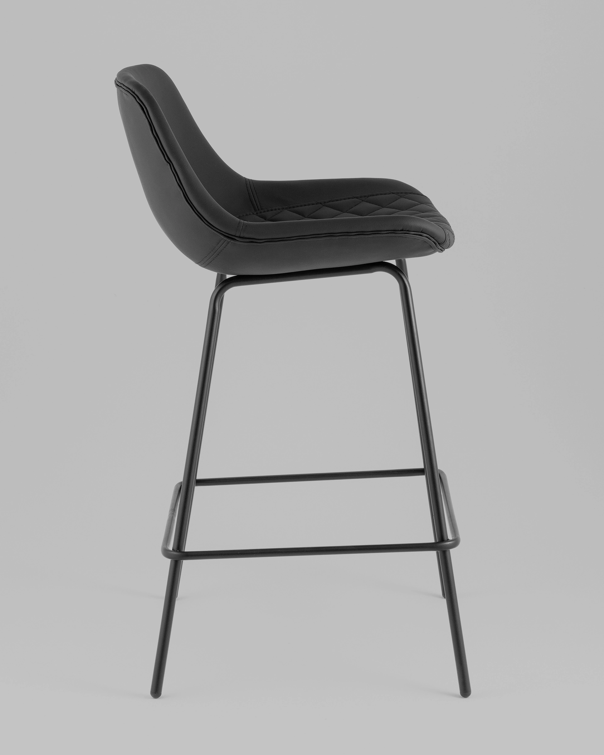 Стул полубарный Деймон экокожа черный