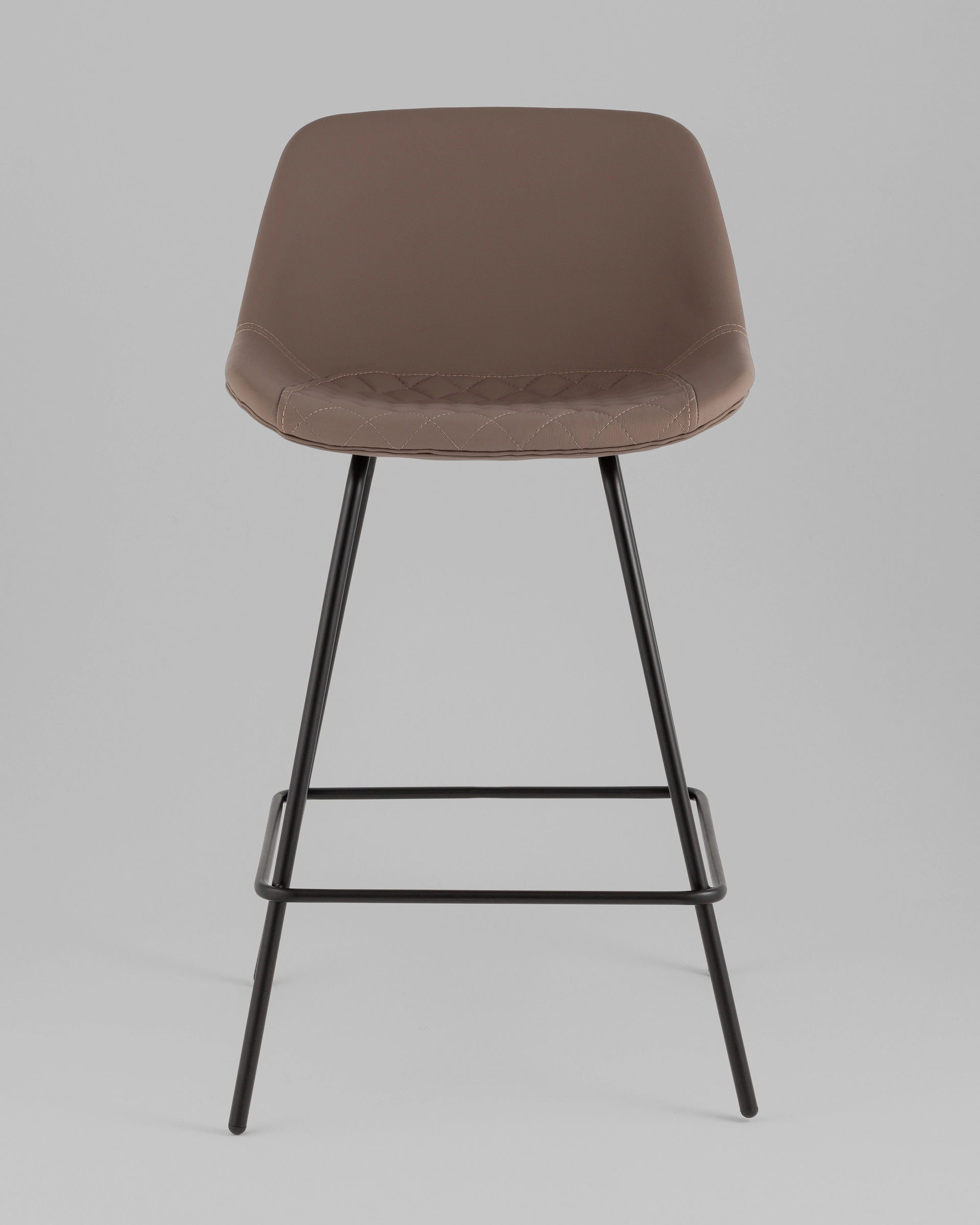 Стул полубарный Деймон экокожа коричневый