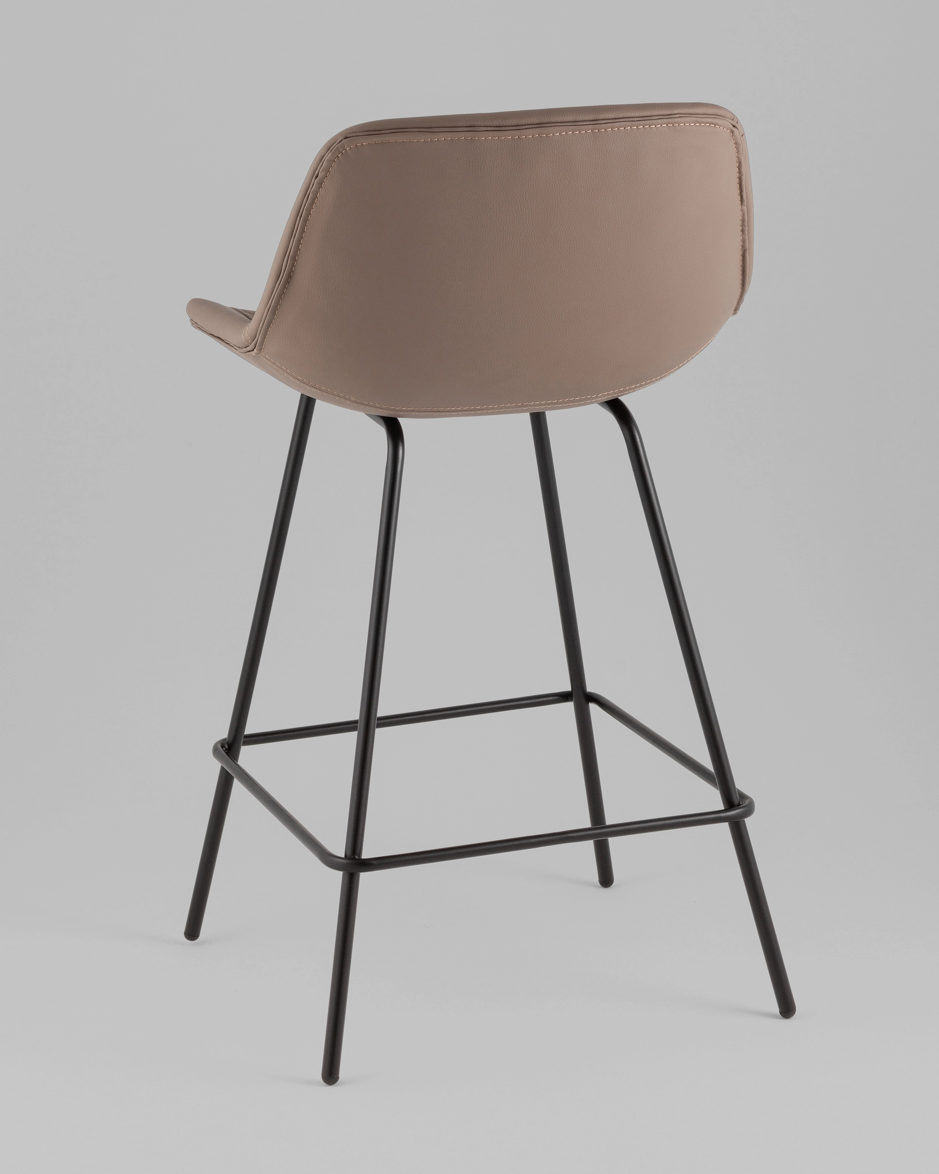 Стул полубарный Деймон экокожа коричневый