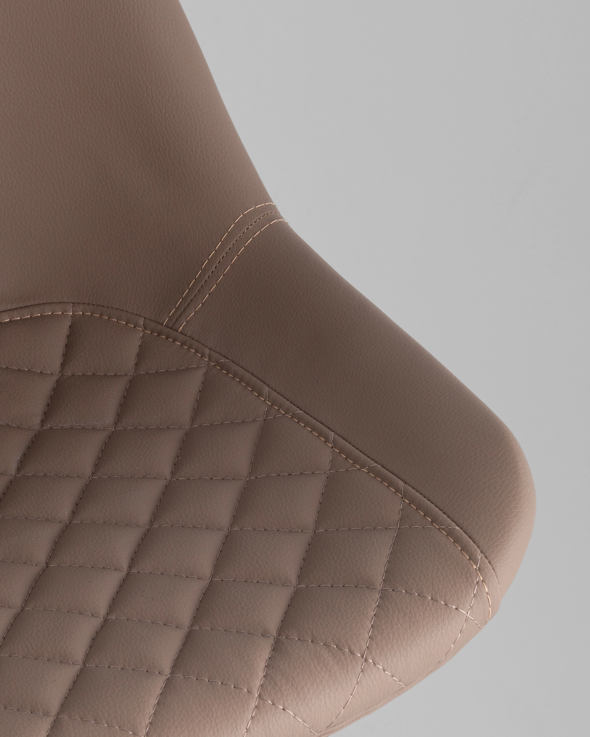 Стул полубарный Деймон экокожа коричневый