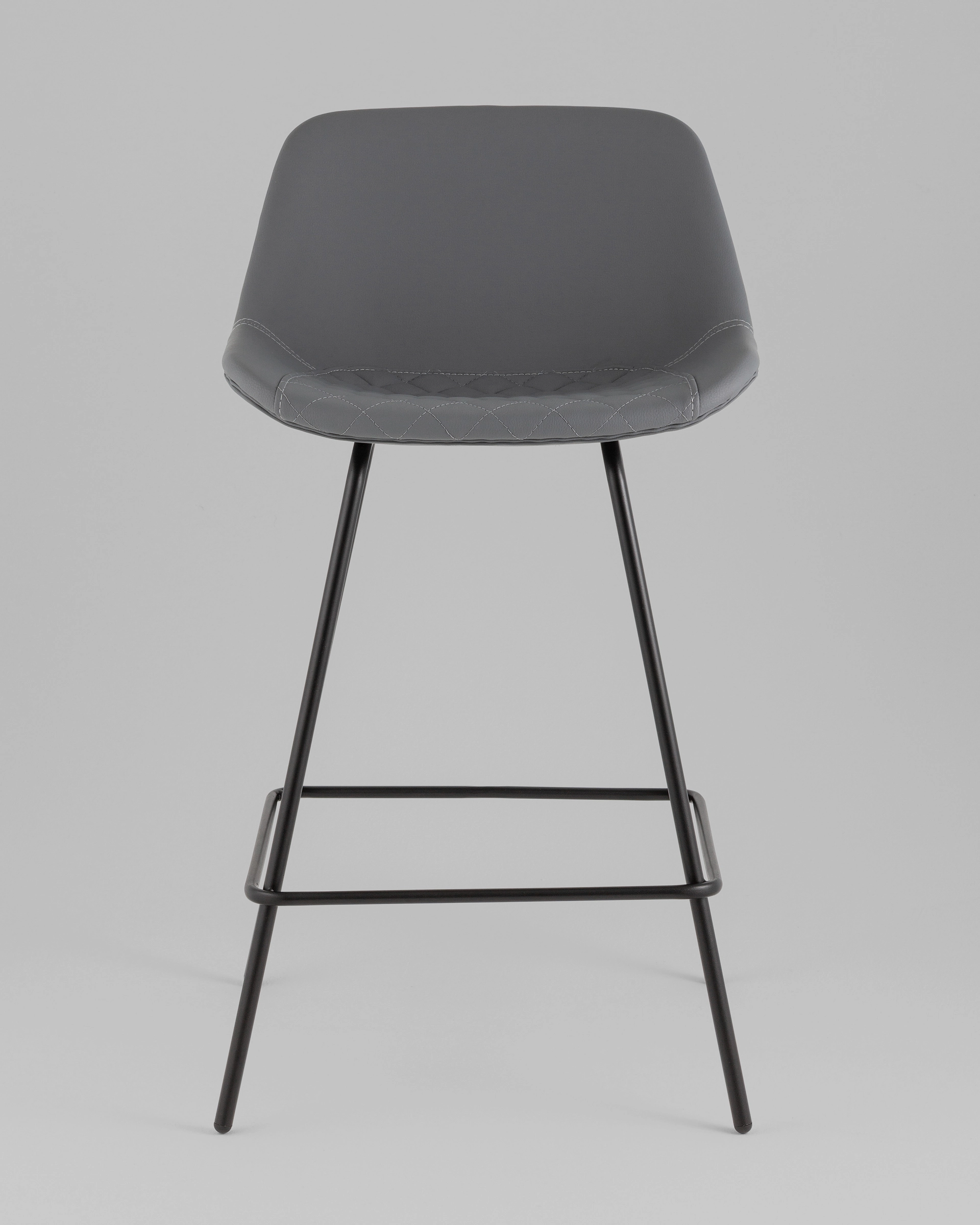 Стул полубарный Деймон экокожа серый