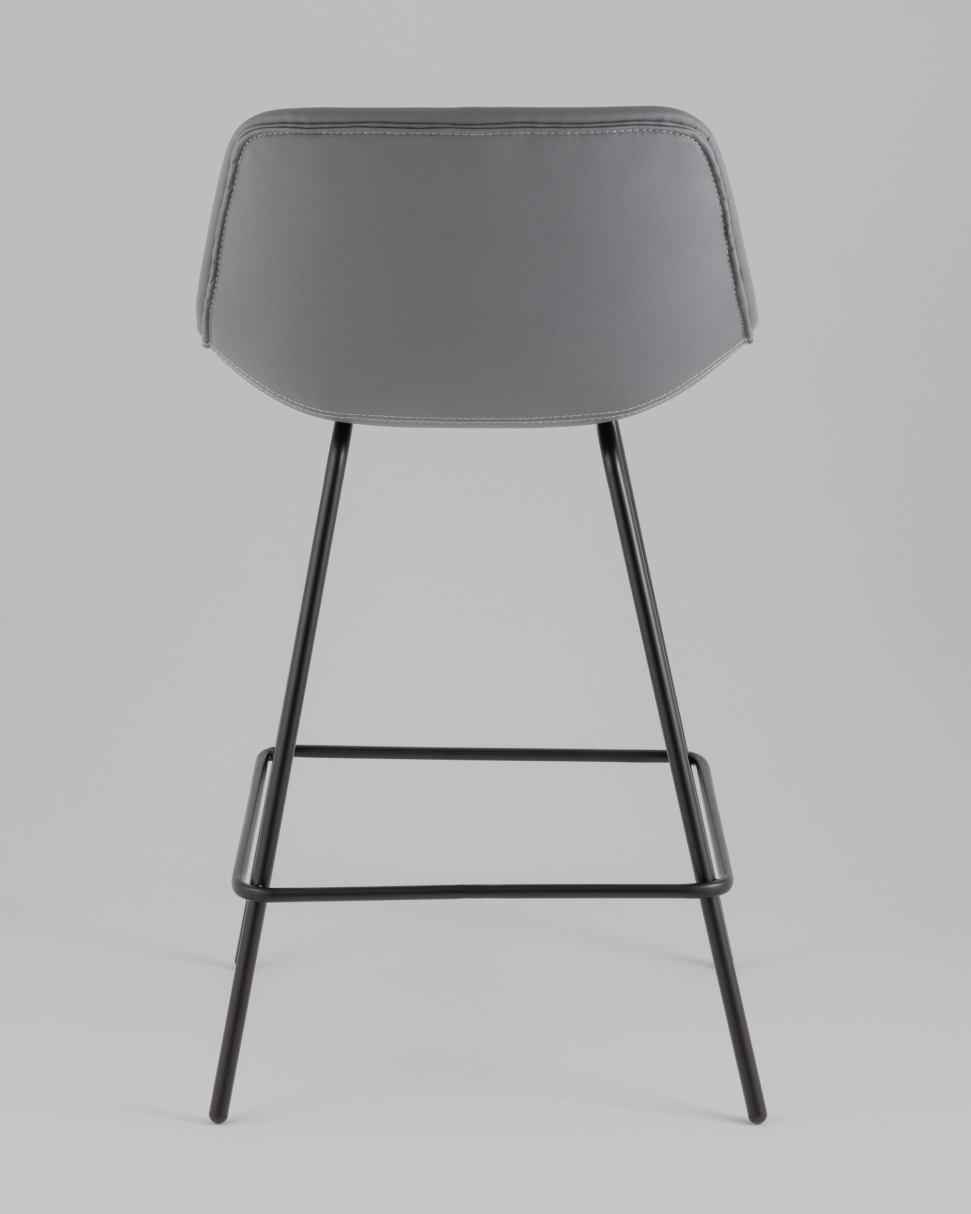 Стул полубарный Деймон экокожа серый