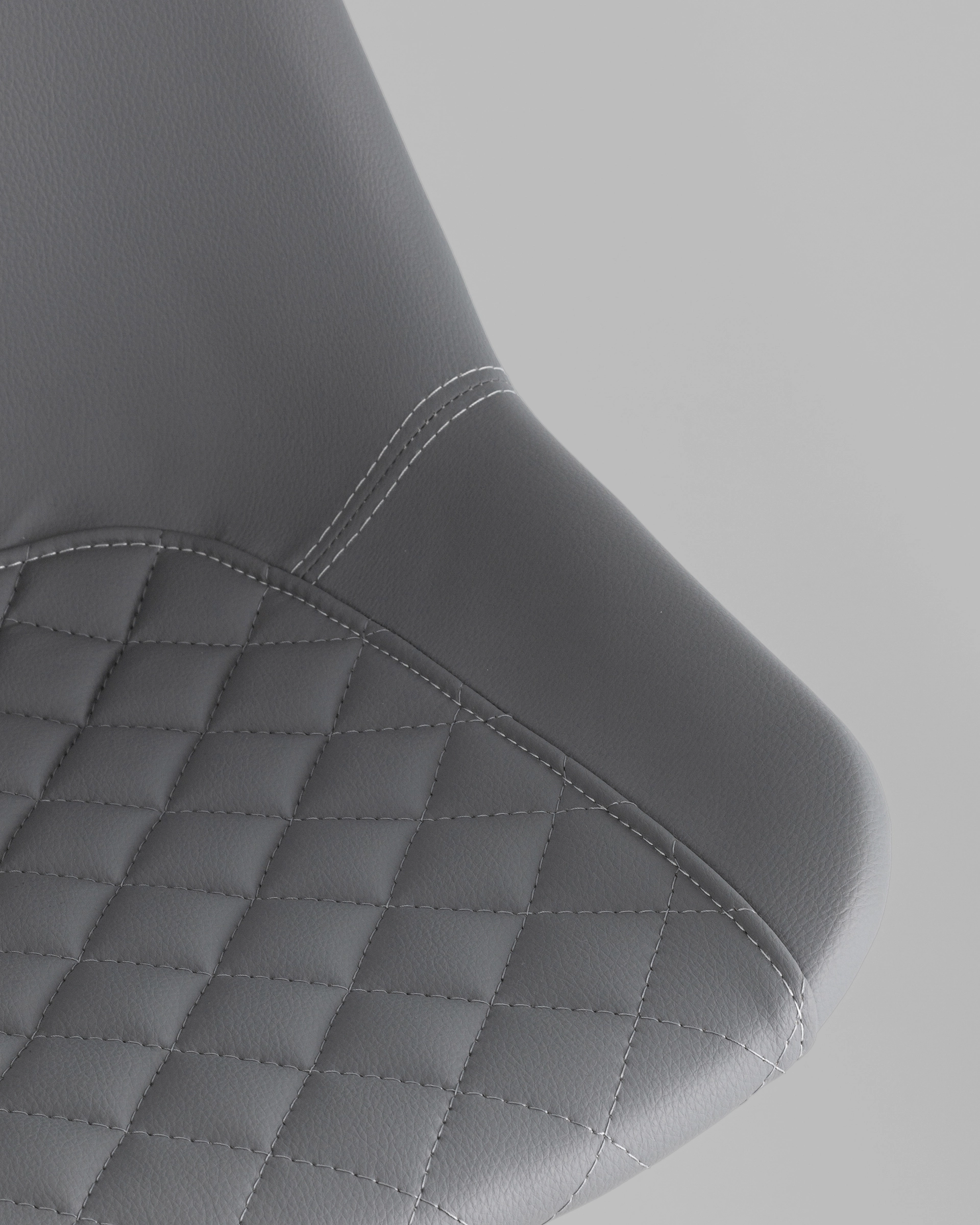 Стул полубарный Деймон экокожа серый